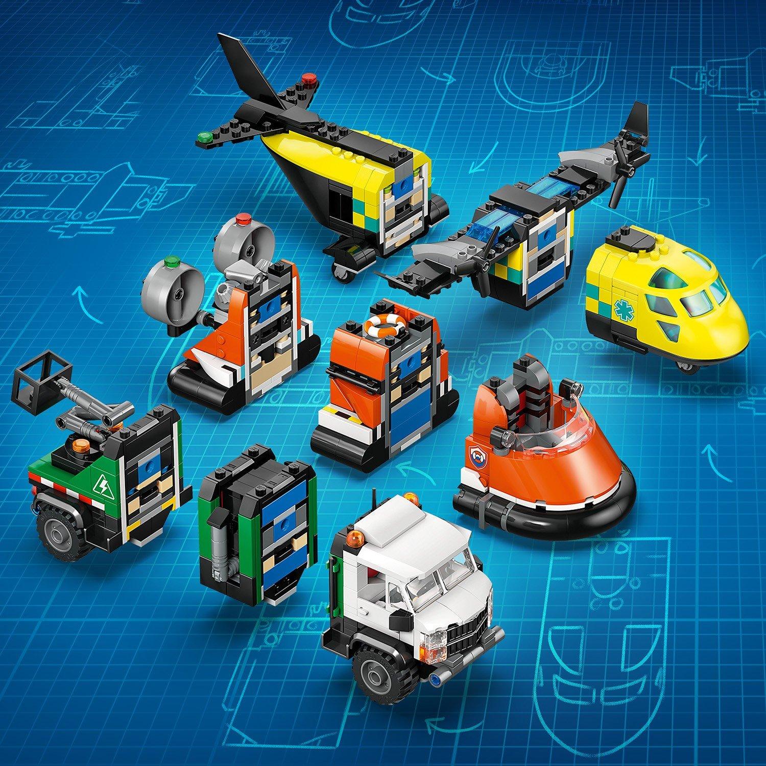 TBC - LEGO - City Airplane Service Truck & Hovercraft Remix 60505 - 11