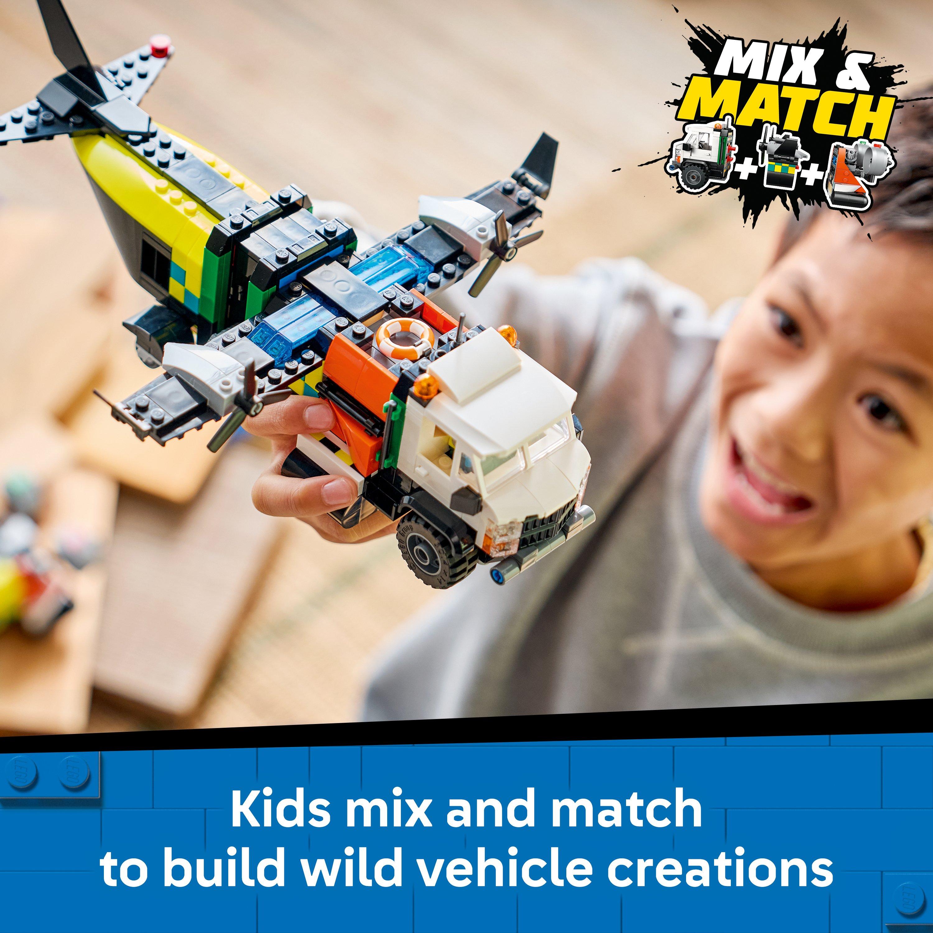 TBC - LEGO - City Airplane Service Truck & Hovercraft Remix 60505 - 3