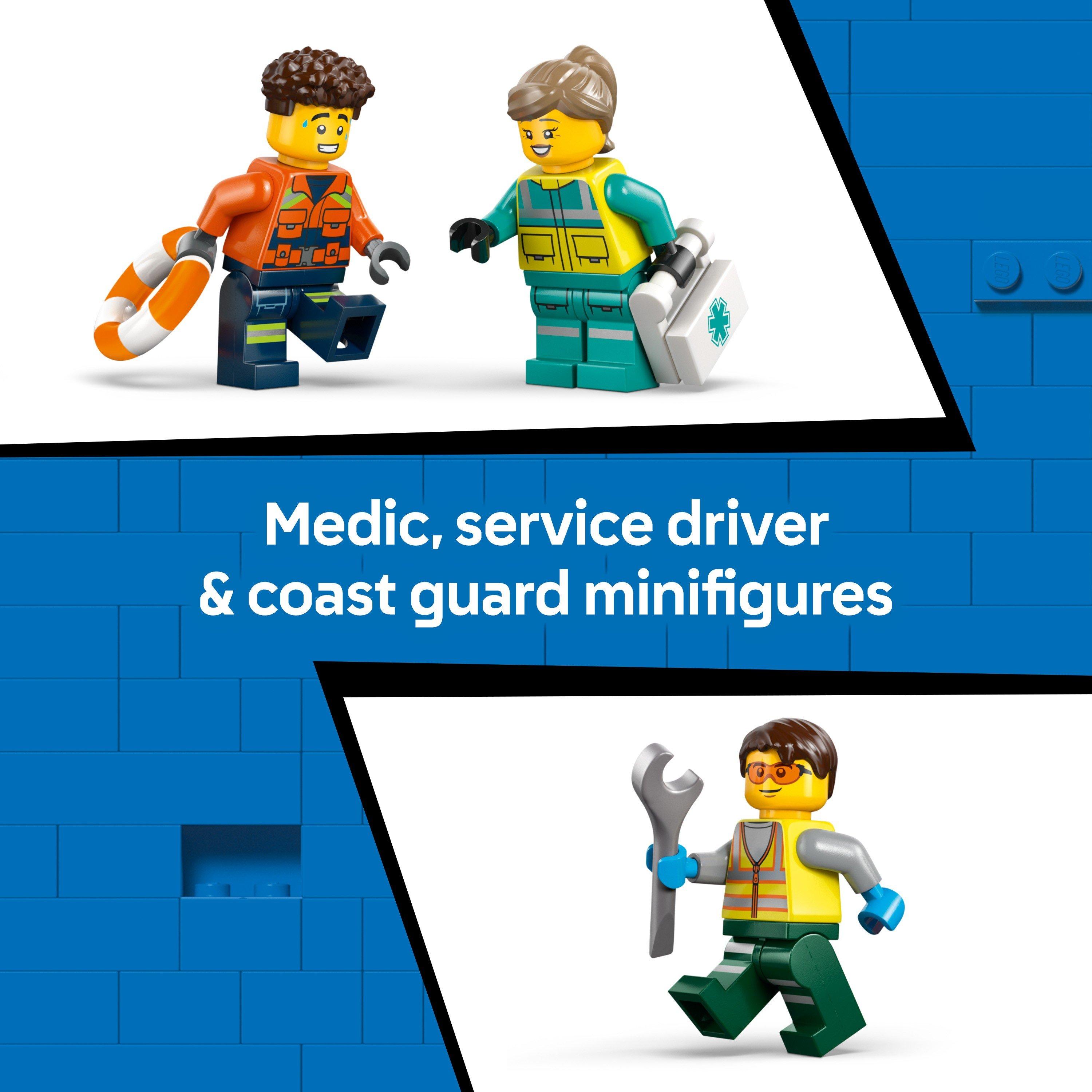 TBC - LEGO - City Airplane Service Truck & Hovercraft Remix 60505 - 7