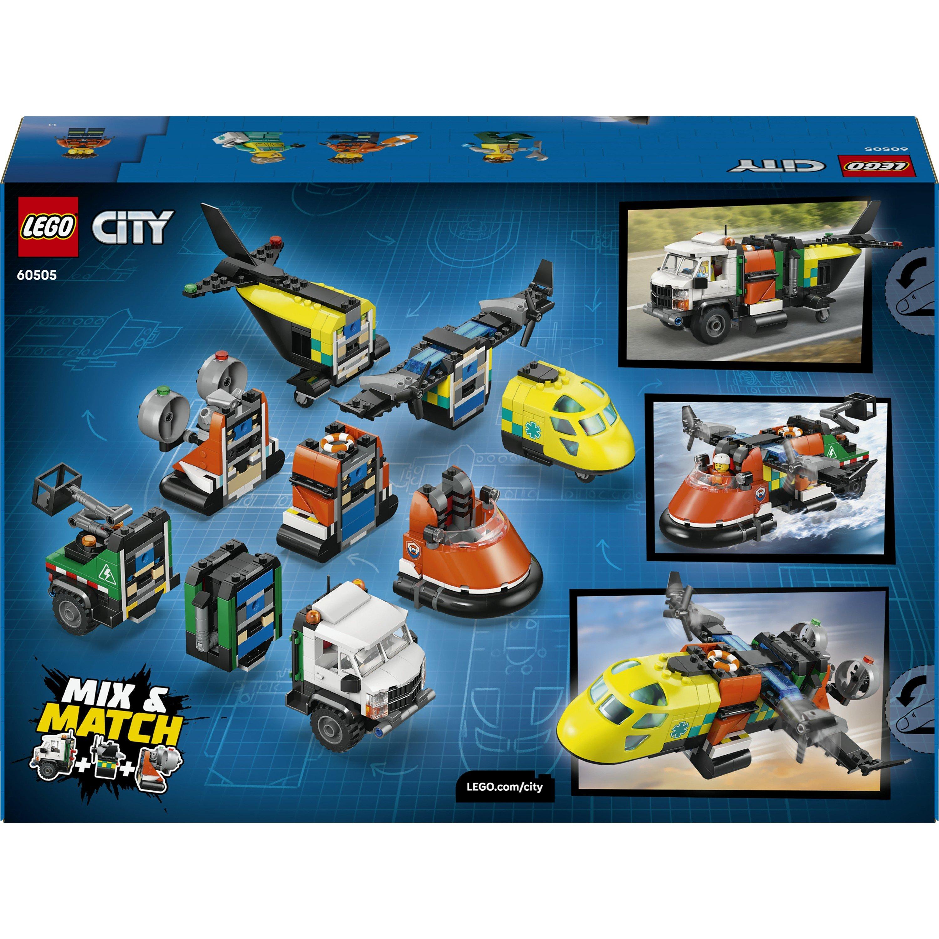 TBC - LEGO - City Airplane Service Truck & Hovercraft Remix 60505 - 10