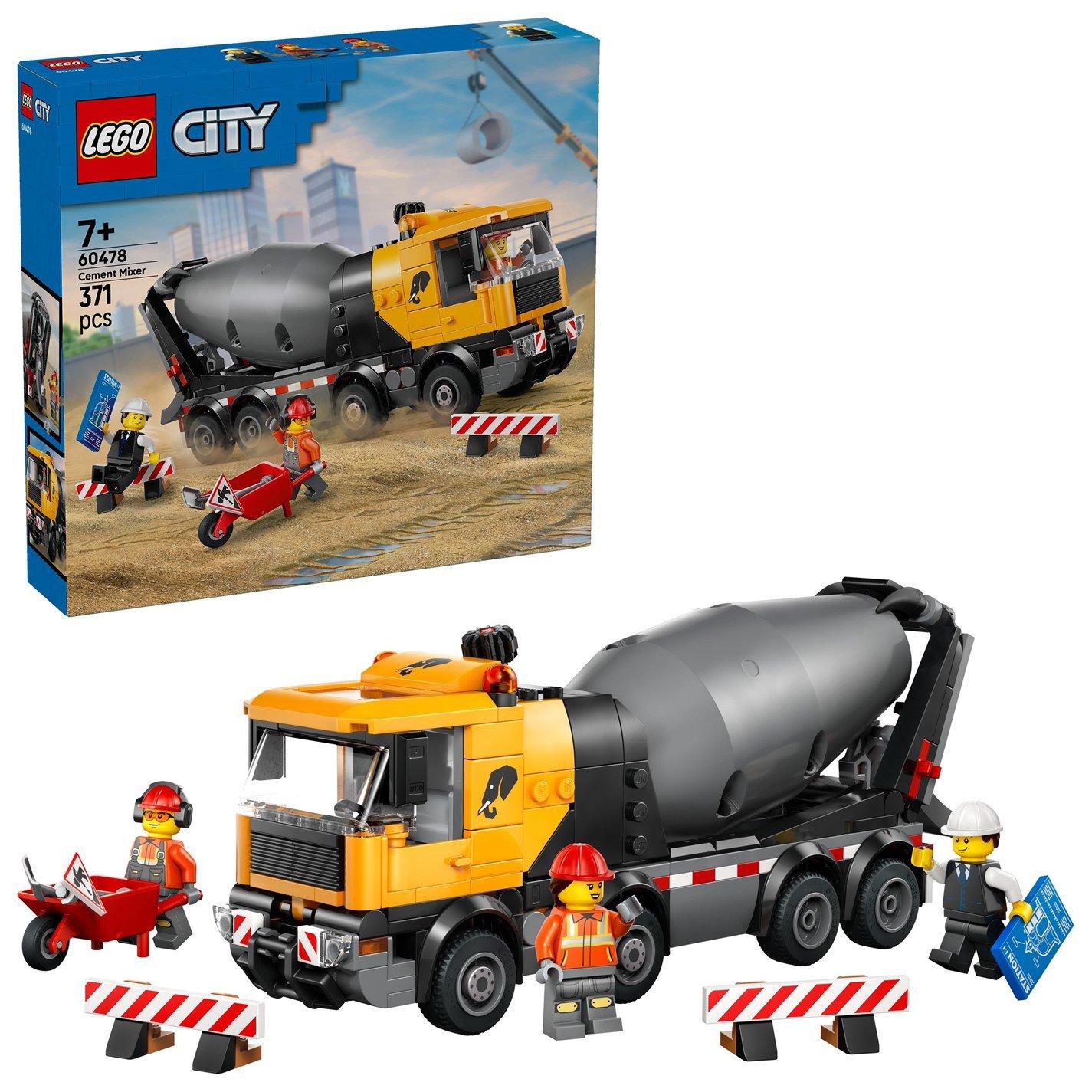 TBC - LEGO - City Cement Mixer Truck Construction Toy for Kids 60478 - 1