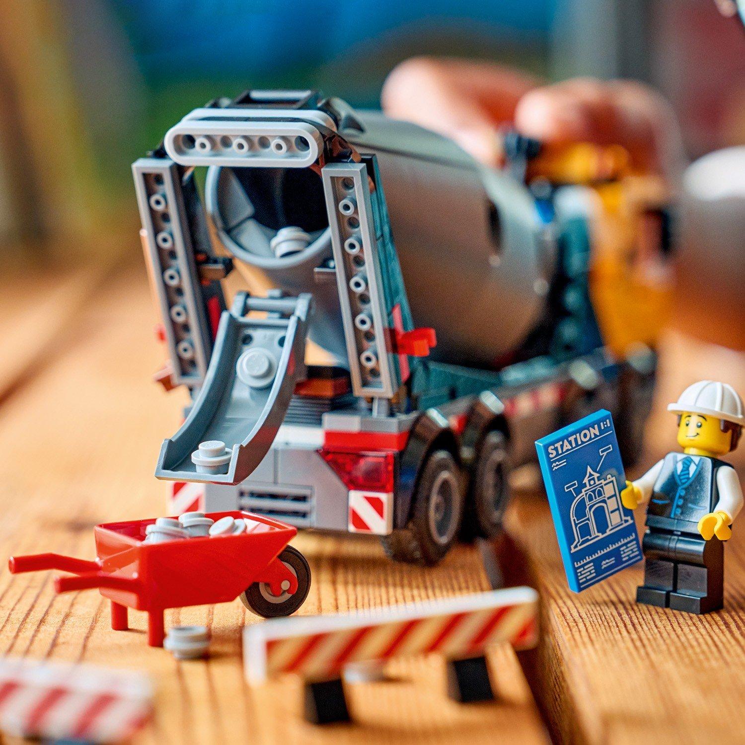 TBC - LEGO - City Cement Mixer Truck Construction Toy for Kids 60478 - 11