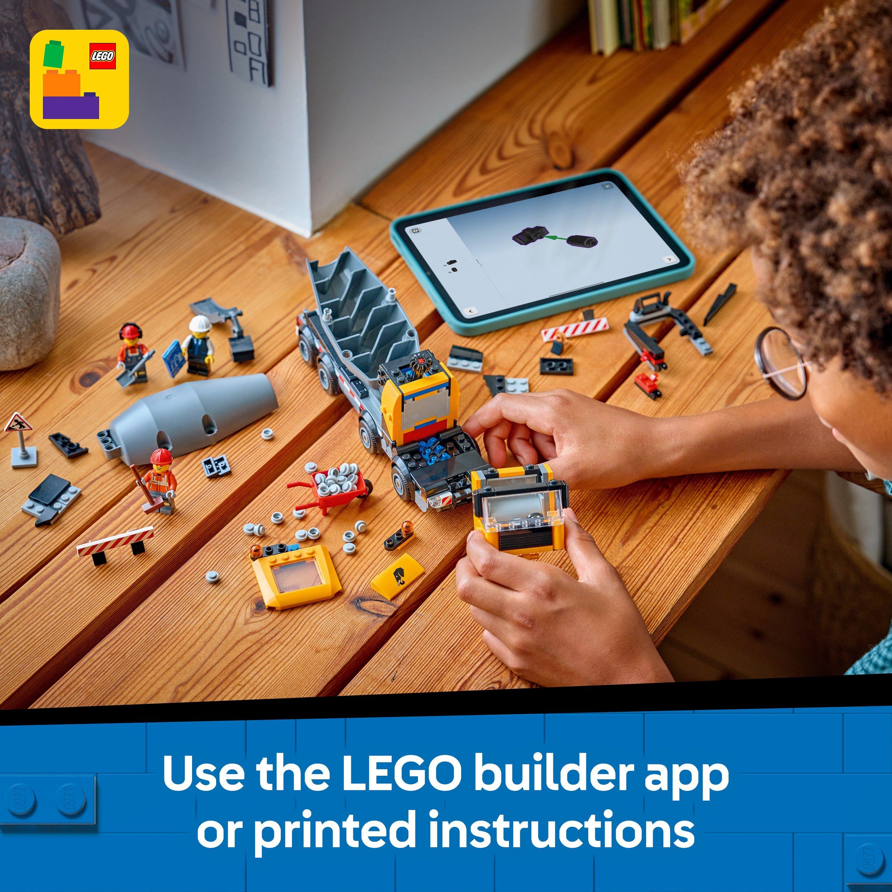 TBC - LEGO - City Cement Mixer Truck Construction Toy for Kids 60478 - 7