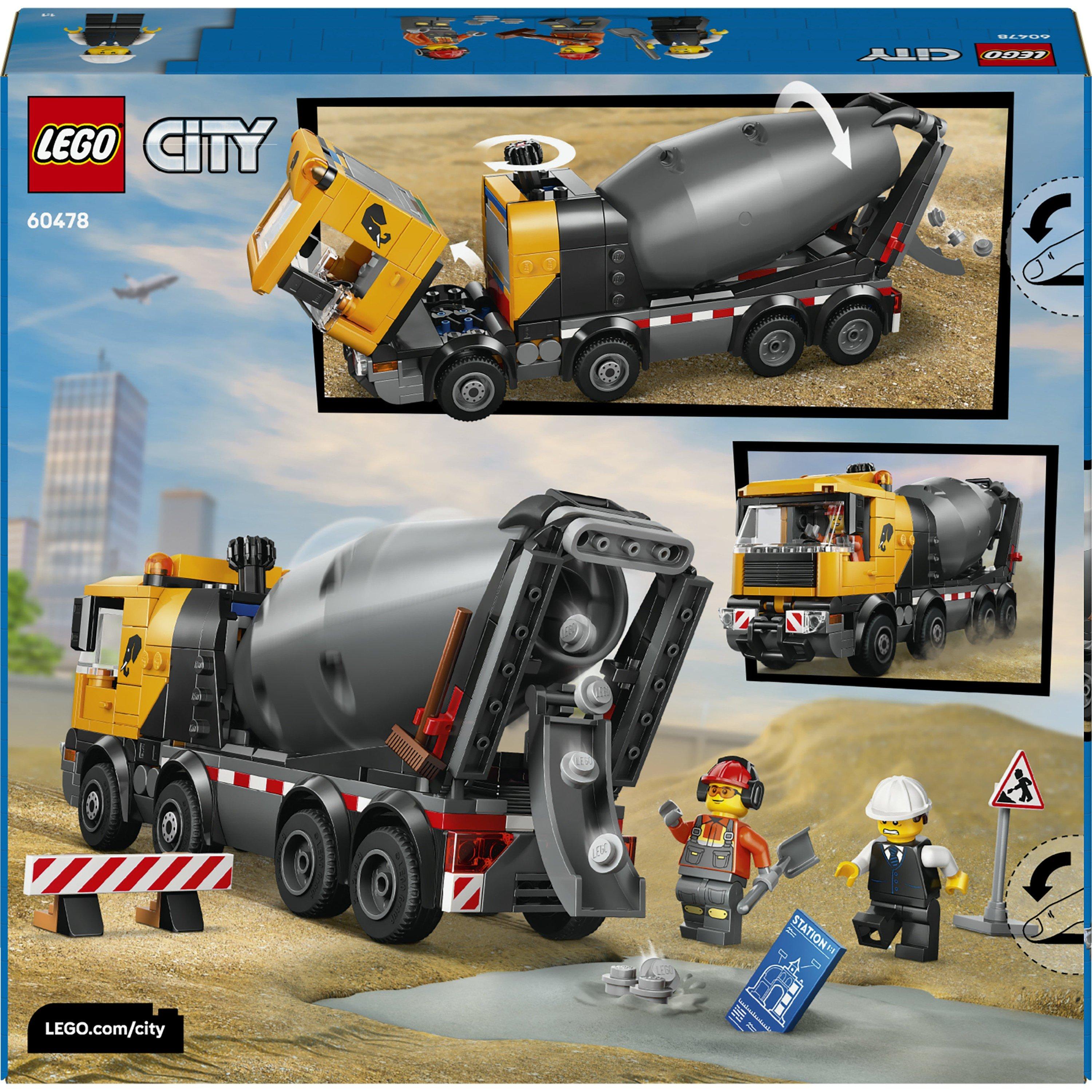 TBC - LEGO - City Cement Mixer Truck Construction Toy for Kids 60478 - 8