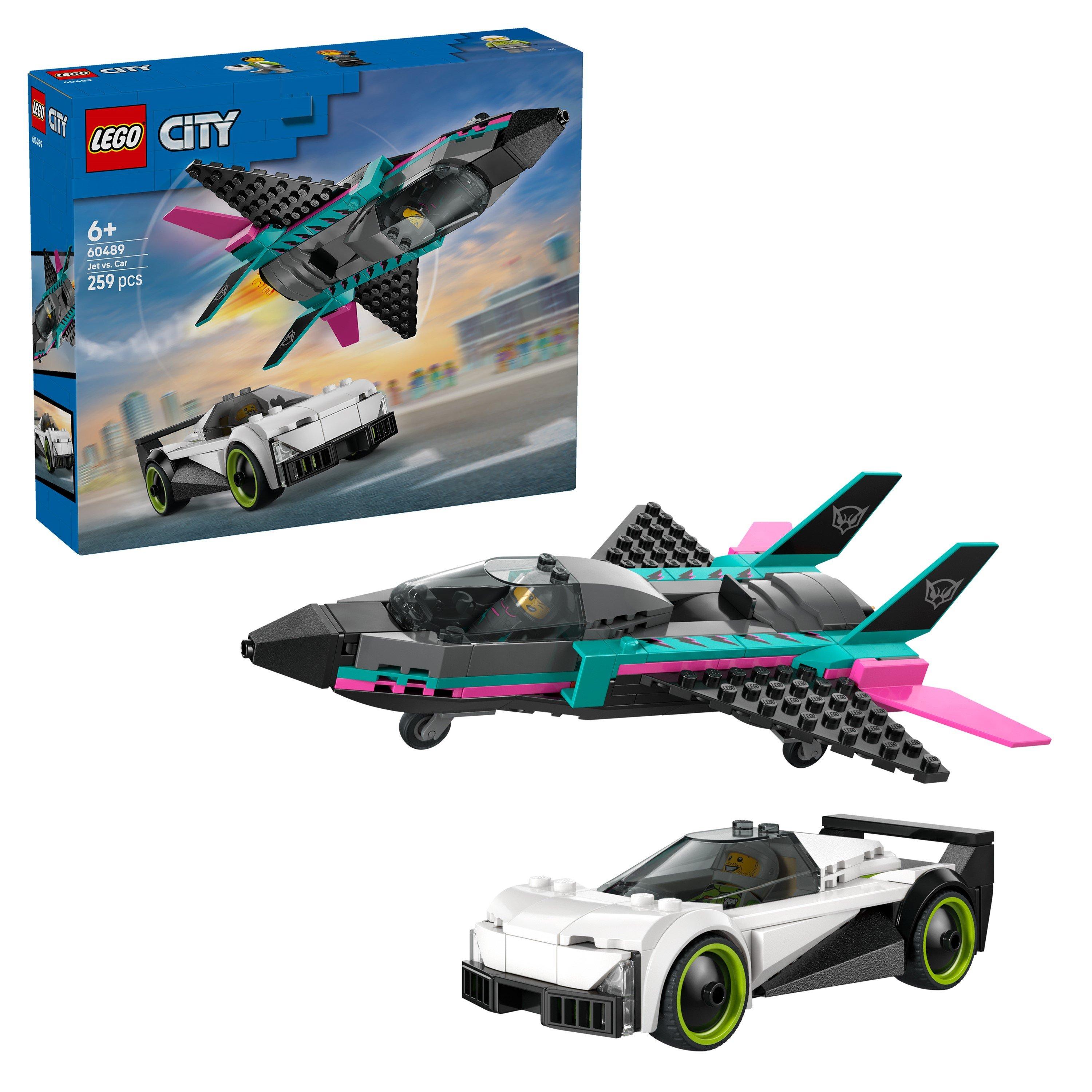 TBC - LEGO - City Jet vs. Car Toy – Vehicle Model Kit for Kids 60489 - 1