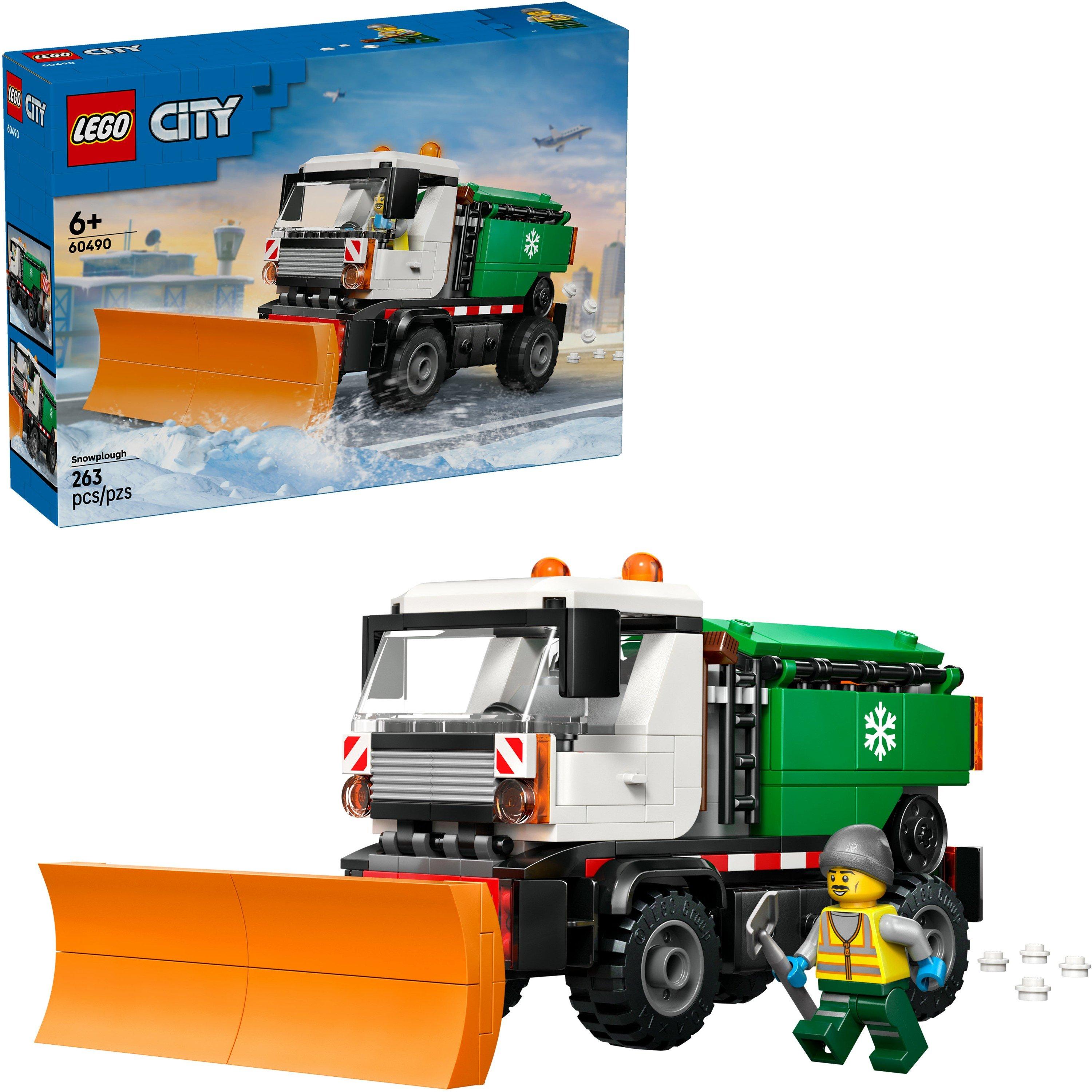 TBC - LEGO - City Snowplough Truck Toy Vehicle with Minifigure 60490 - 1
