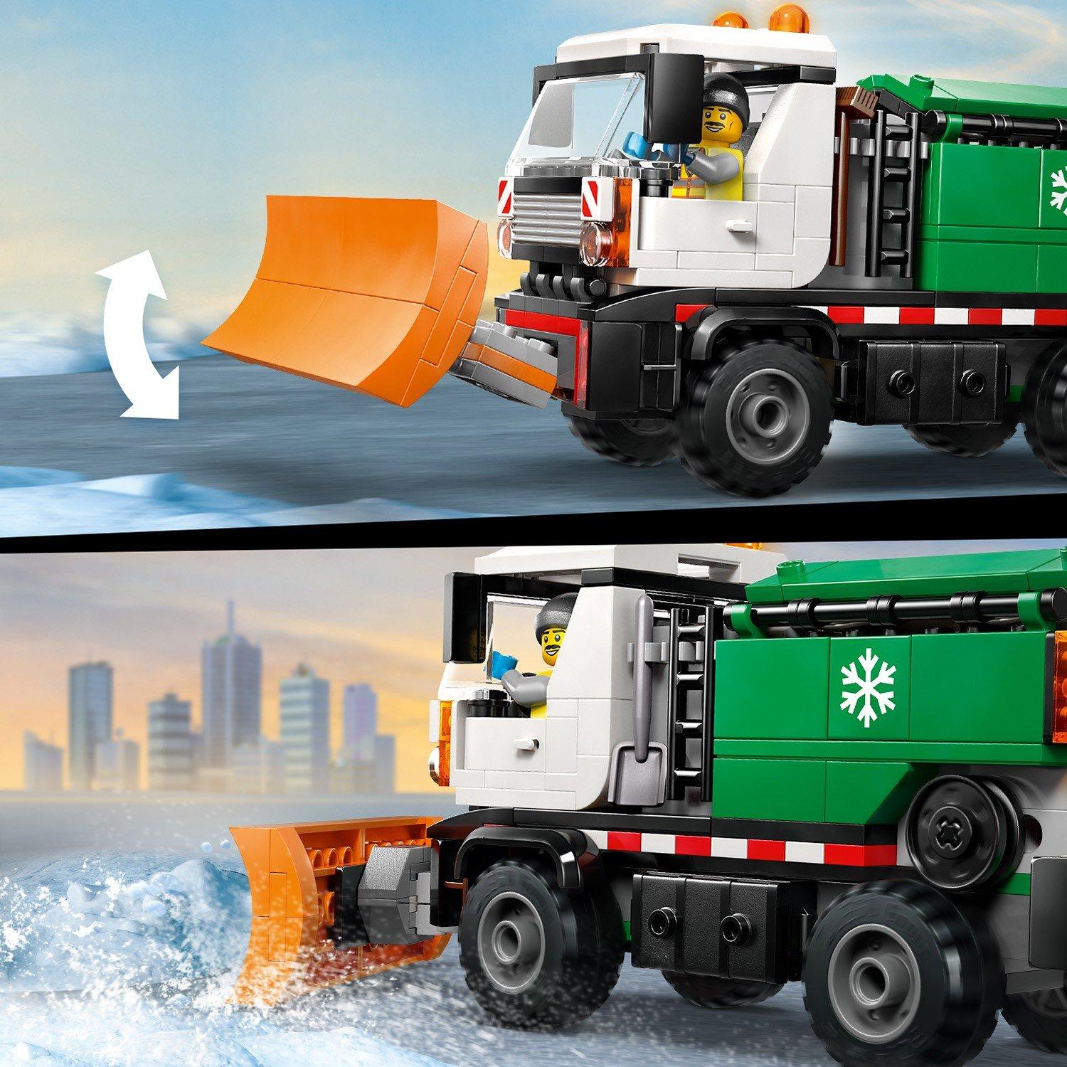 TBC - LEGO - City Snowplough Truck Toy Vehicle with Minifigure 60490 - 11