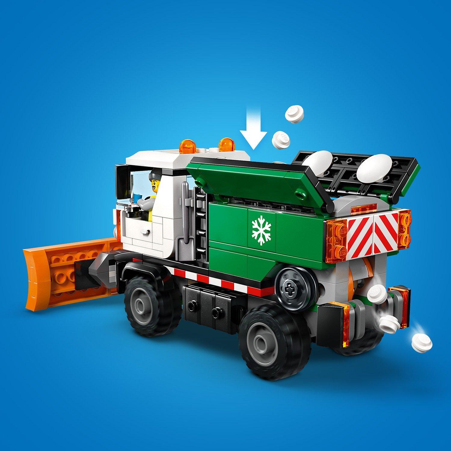 TBC - LEGO - City Snowplough Truck Toy Vehicle with Minifigure 60490 - 12