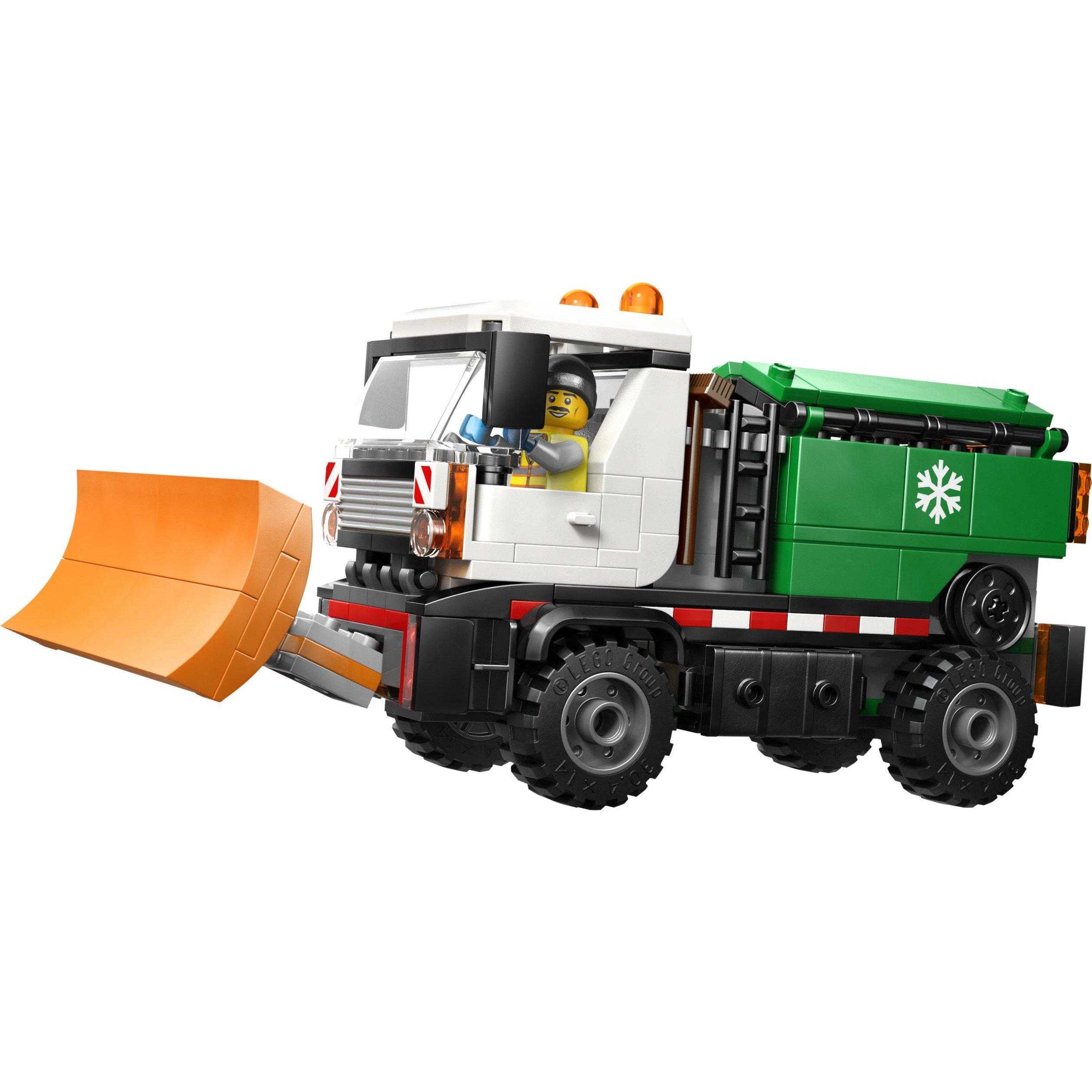TBC - LEGO - City Snowplough Truck Toy Vehicle with Minifigure 60490 - 15
