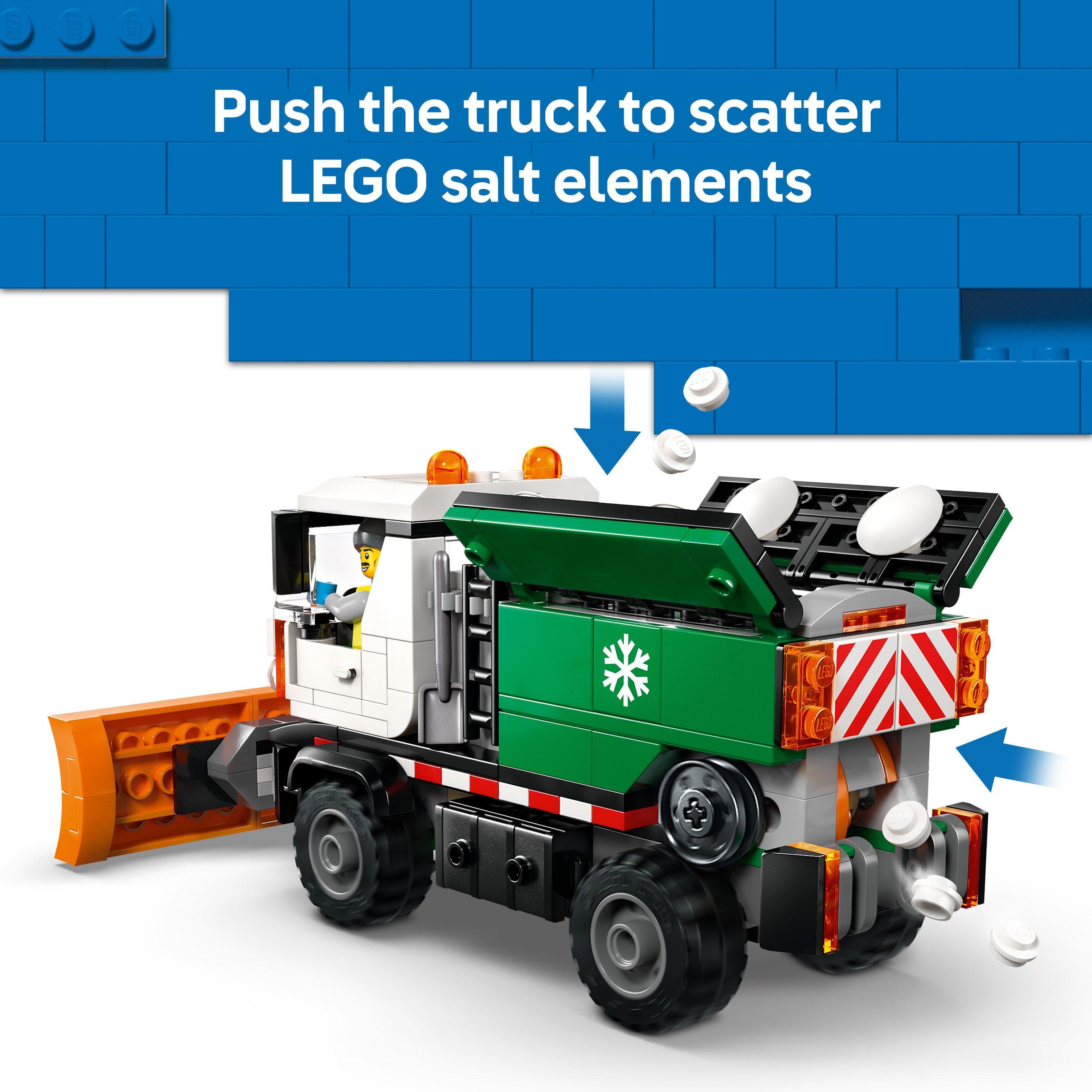TBC - LEGO - City Snowplough Truck Toy Vehicle with Minifigure 60490 - 6