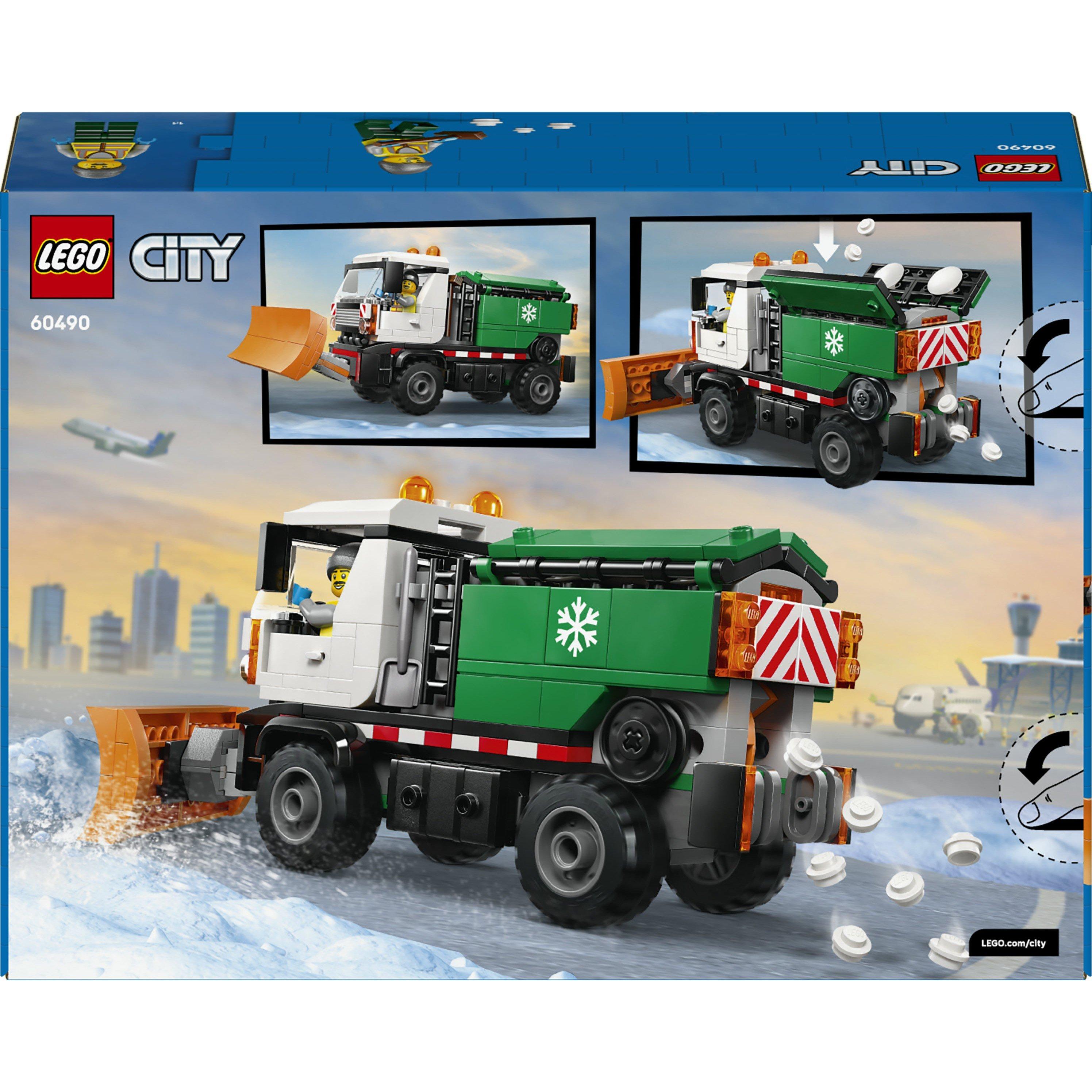 TBC - LEGO - City Snowplough Truck Toy Vehicle with Minifigure 60490 - 9