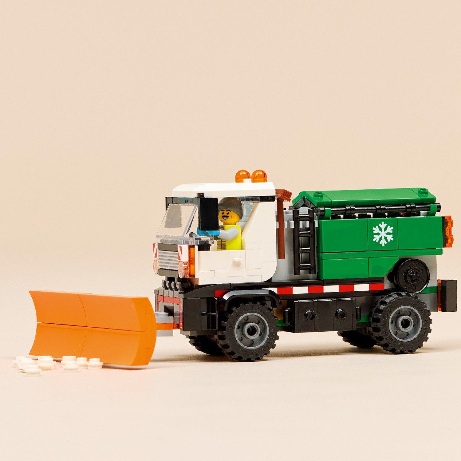 TBC - LEGO - City Snowplough Truck Toy Vehicle with Minifigure 60490 - 10