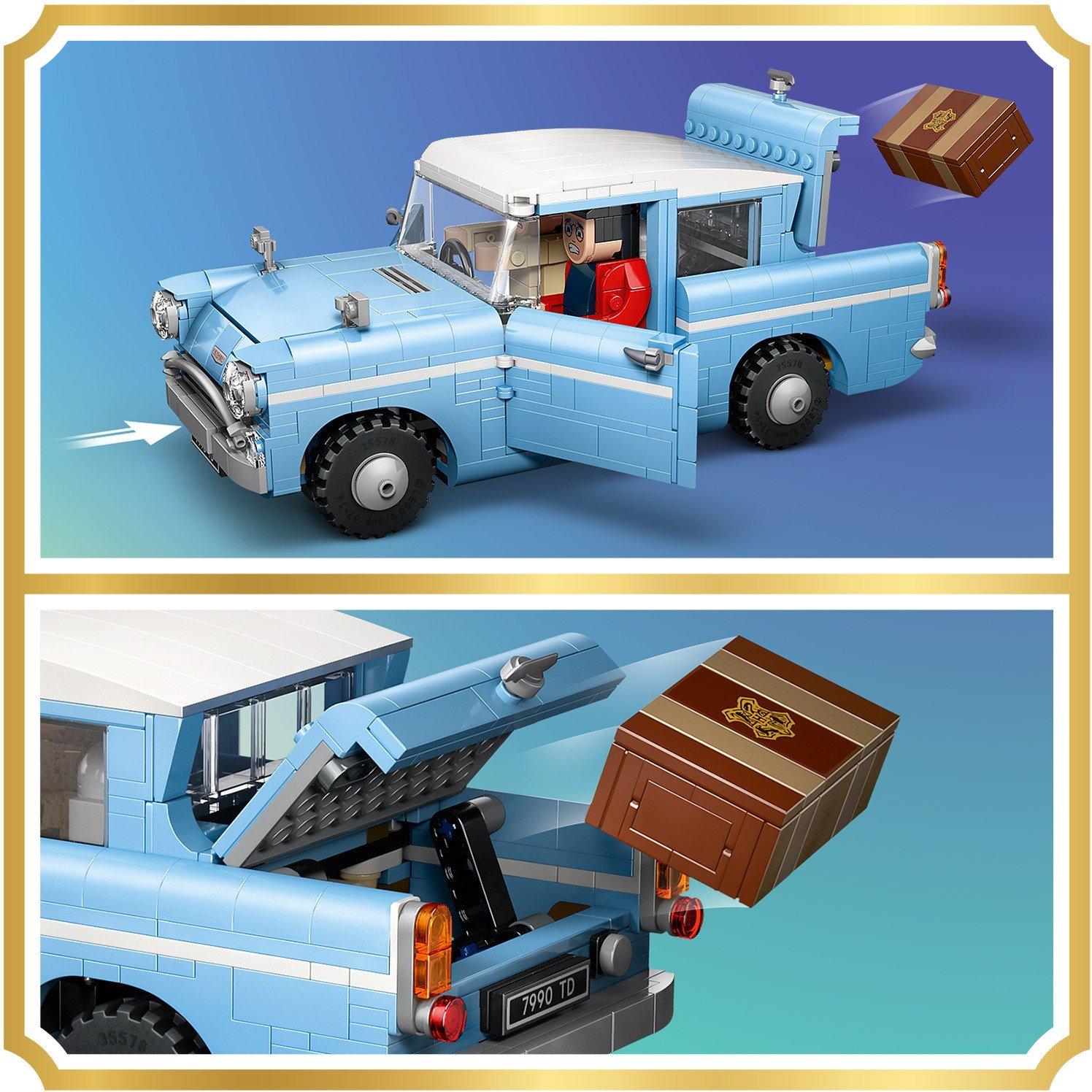 Flying Car - LEGO - Harry Potter Enchanted Flying Ford Anglia Car Toy 76470 - 12