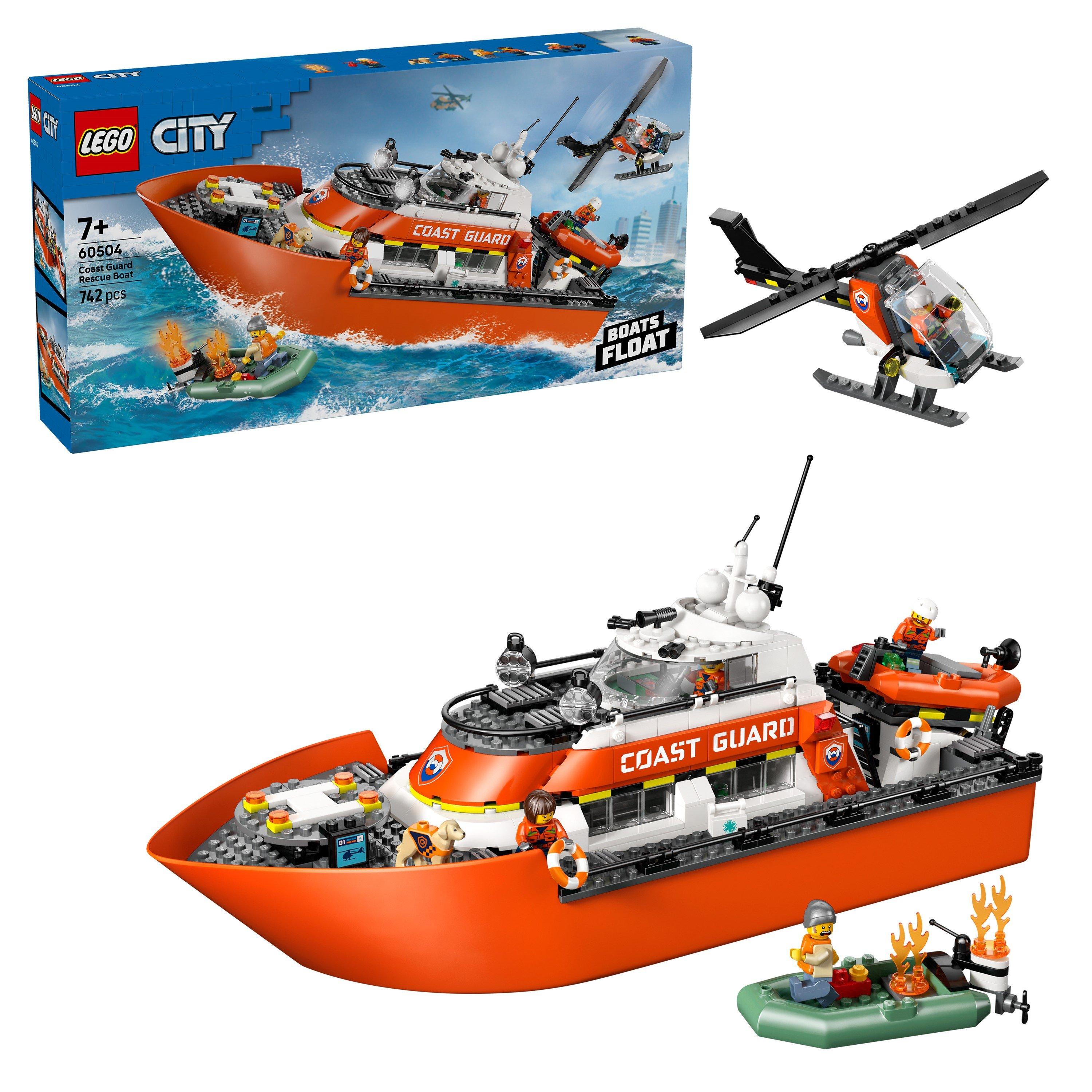 TBC - LEGO - City Coast Guard Rescue Boat & Helicopter Toys 60504 - 1