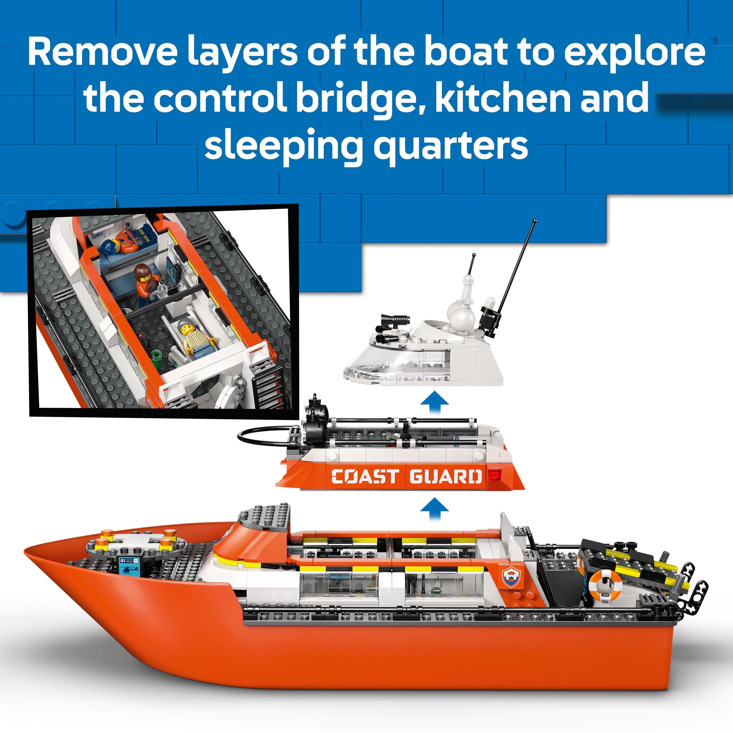 TBC - LEGO - City Coast Guard Rescue Boat & Helicopter Toys 60504 - 4