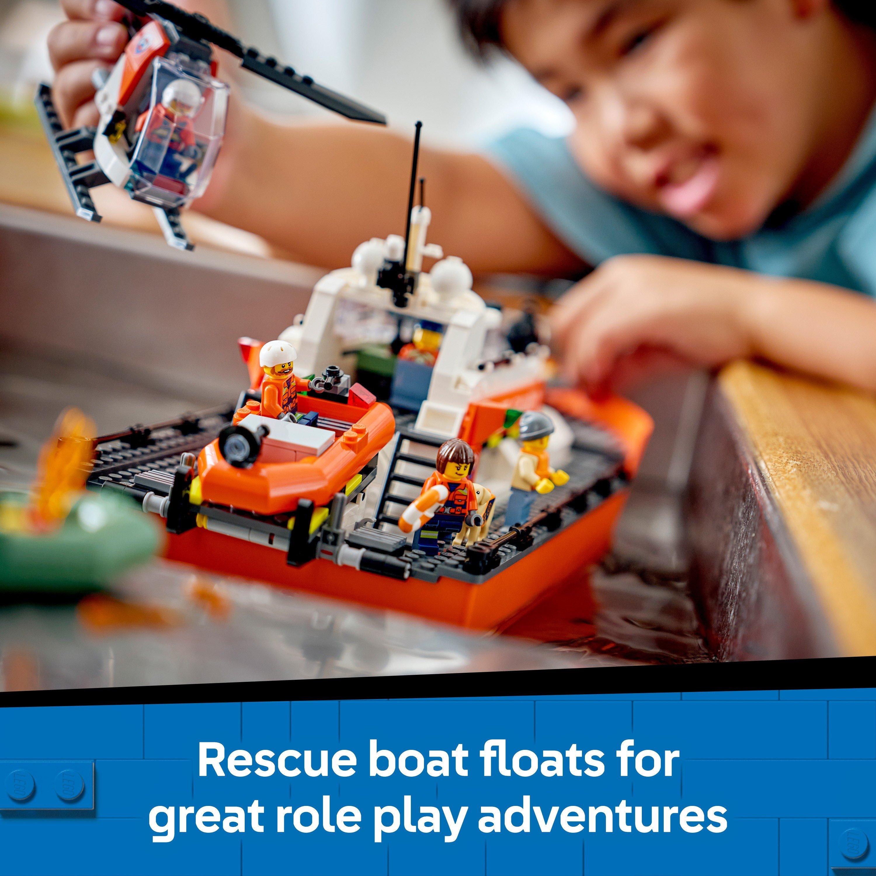 TBC - LEGO - City Coast Guard Rescue Boat & Helicopter Toys 60504 - 5
