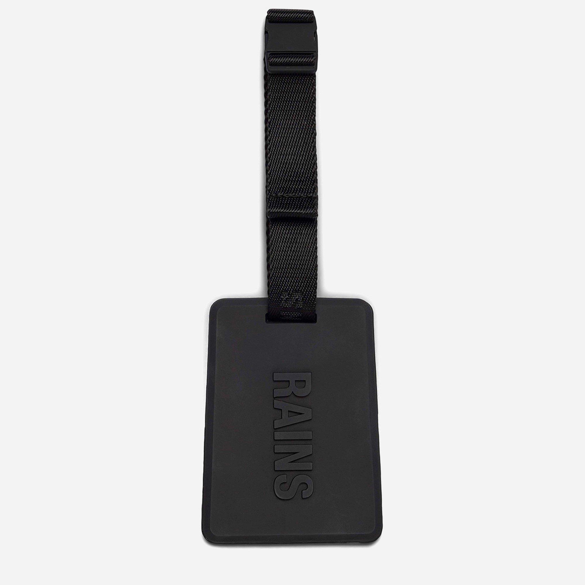 Rains  Travel Luggage Tag - Black