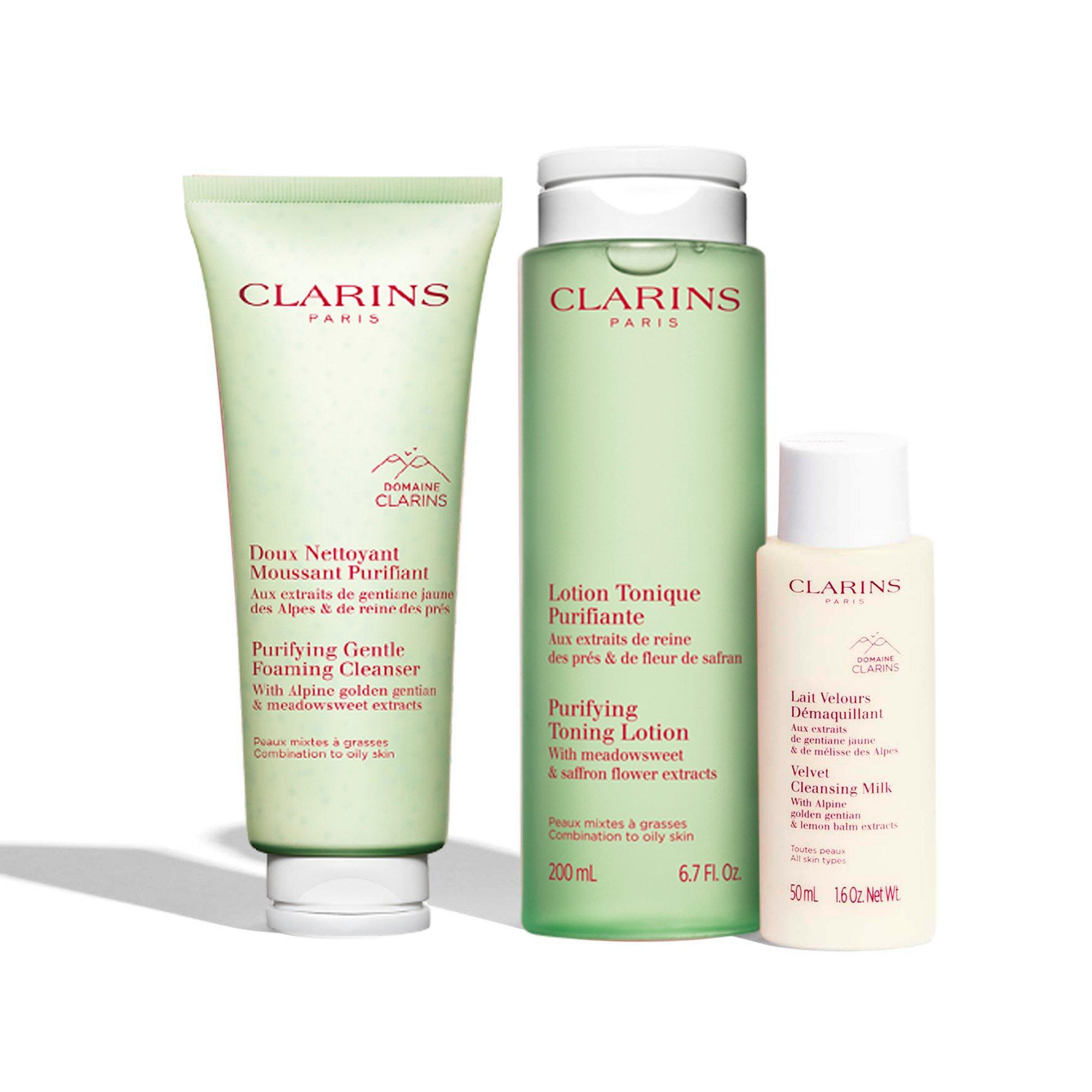 Clear - Clarins - Clarins My Cleansing Essentials - Combination to Oily Skin (Worth £63) - 2