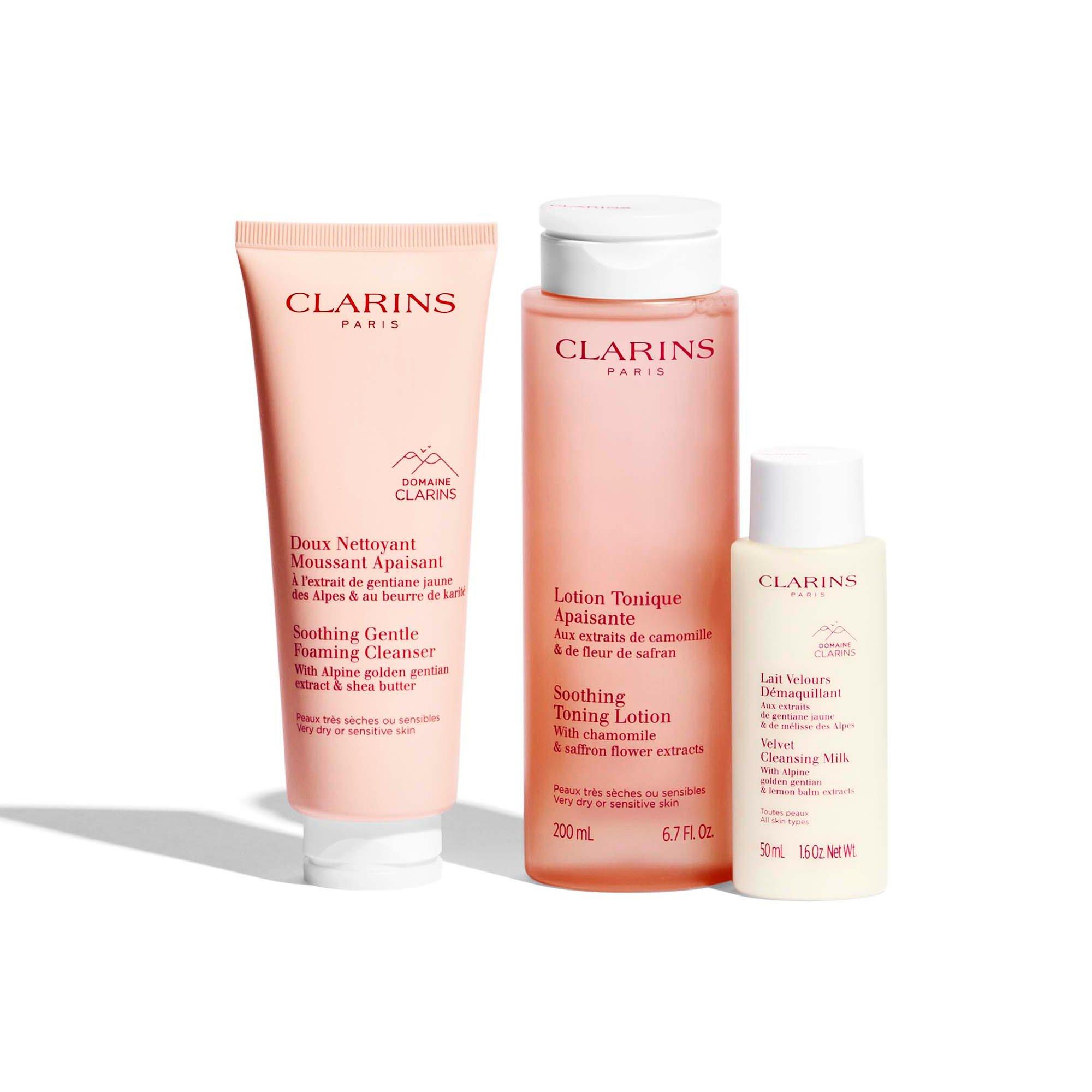 Clear - Clarins - Clarins My Cleansing Essentials - Sensitive Skin (Worth £63) - 2