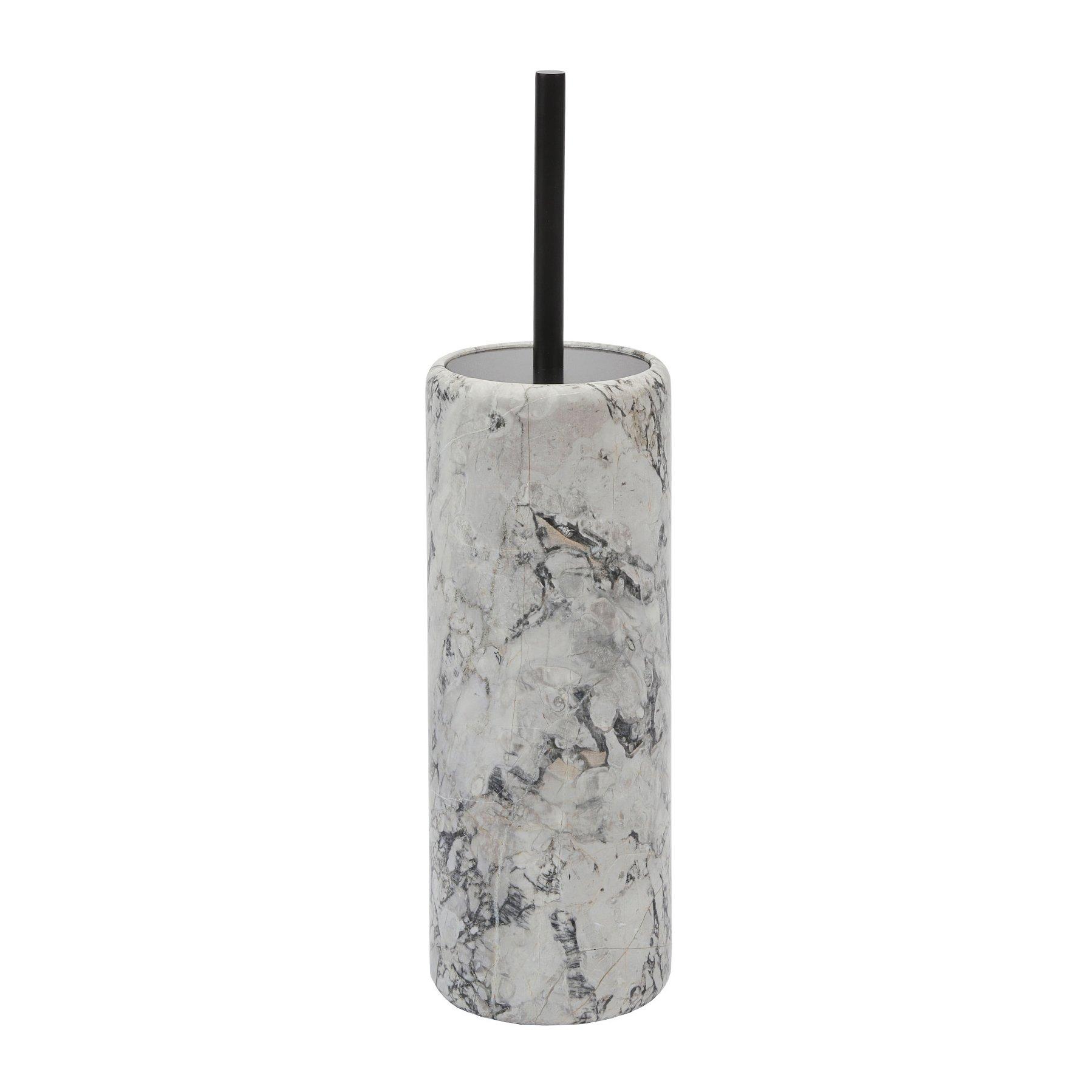 White - Aquanova - Nero Marble Toilet Brush Holder - 1