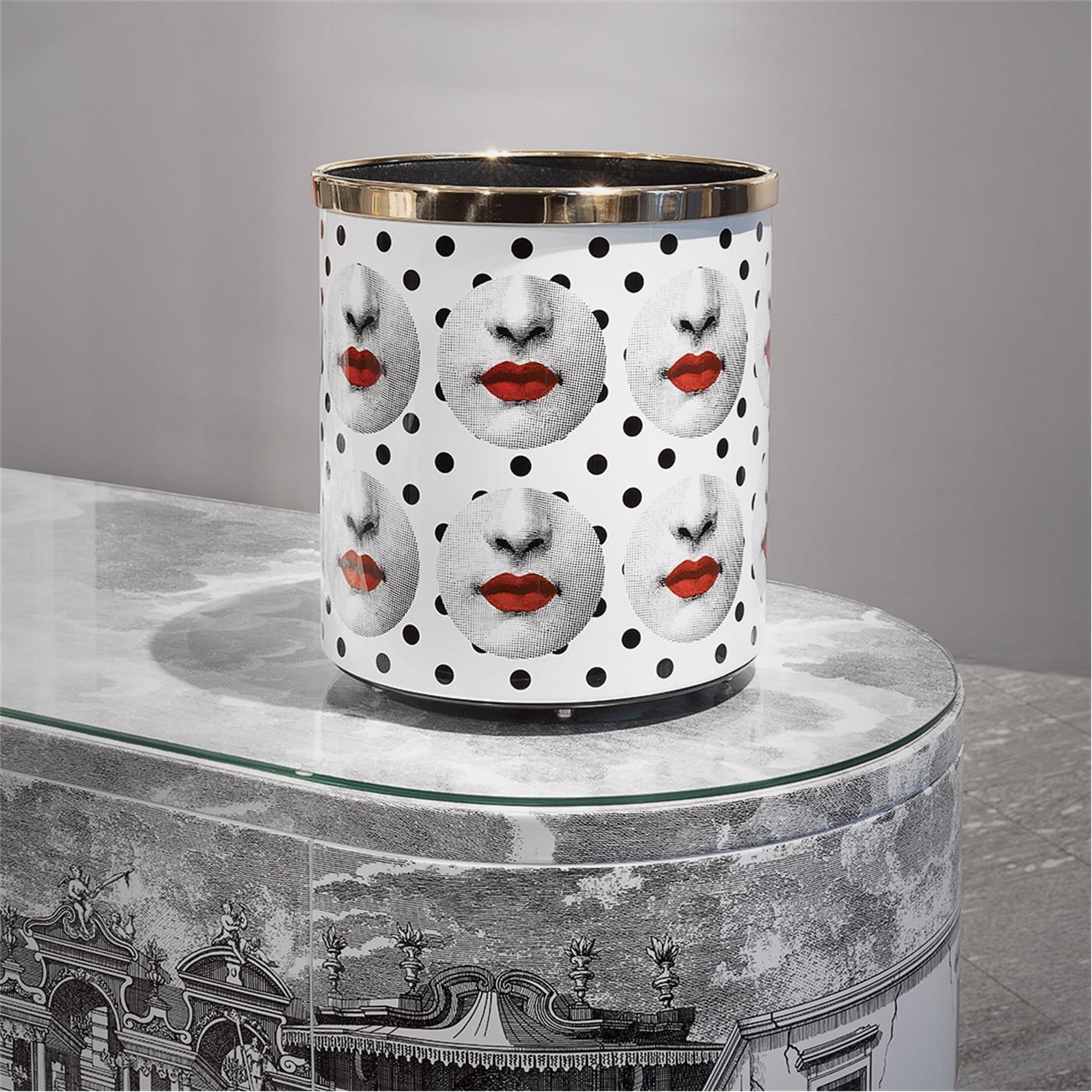 Black and White - Fornasetti - Comme Des Forna Paper Bin - 2