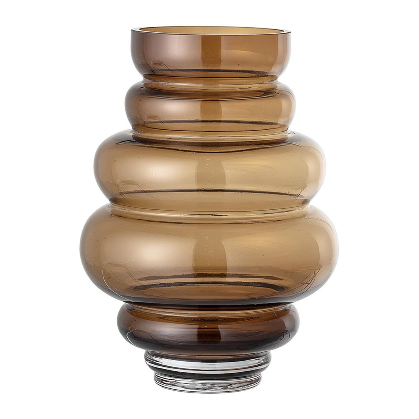Brown - Bloomingville - Bubble Effect Vase - 1