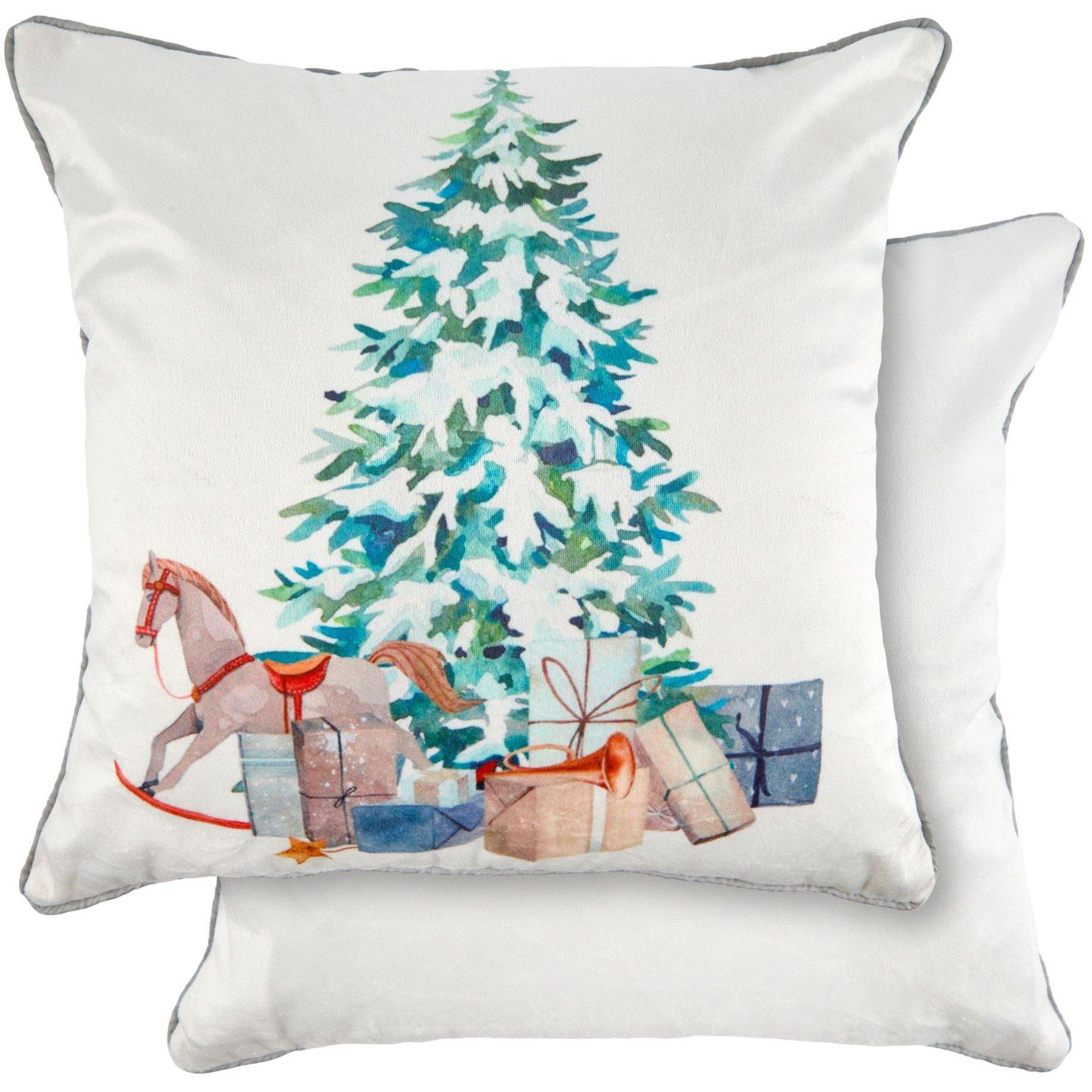 Multi - Emma Barclay - Xmas Present Print - Cushion Cover