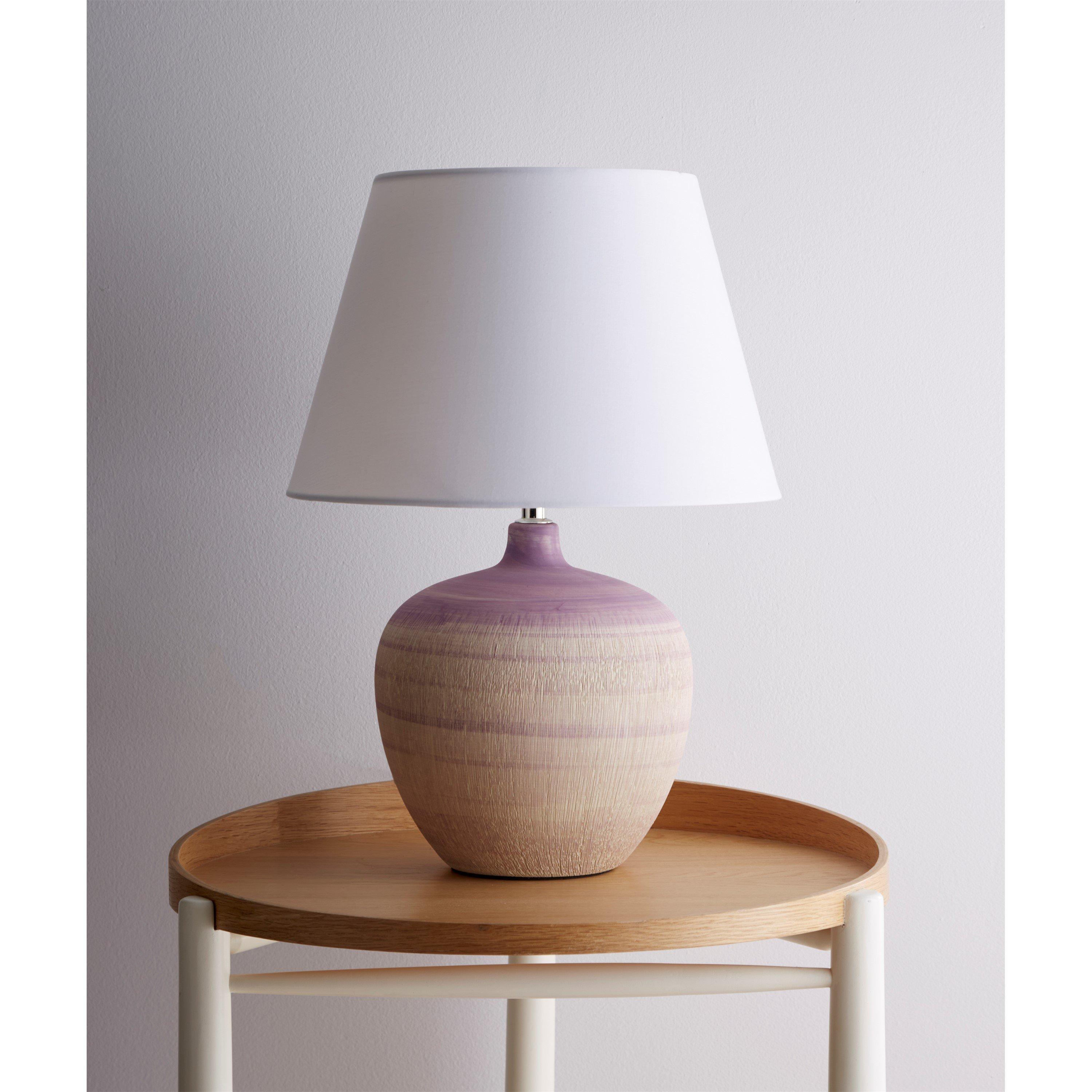 Lilac - K Living - Tenby Ceramic Table Lamp - 2