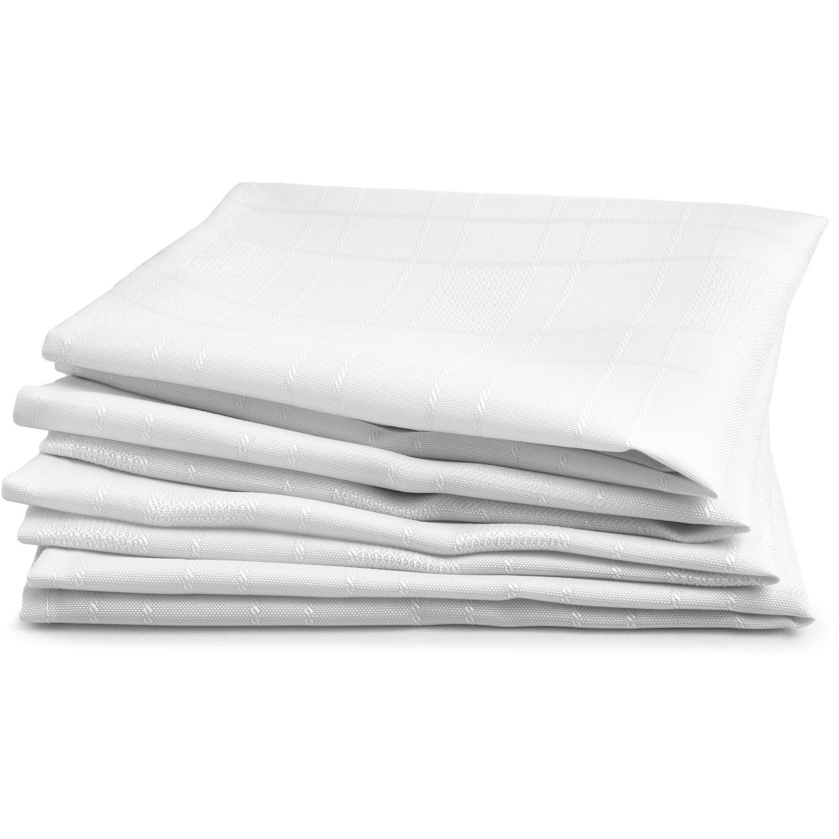 White - Emma Barclay - Chequers - Jacquard Napkins