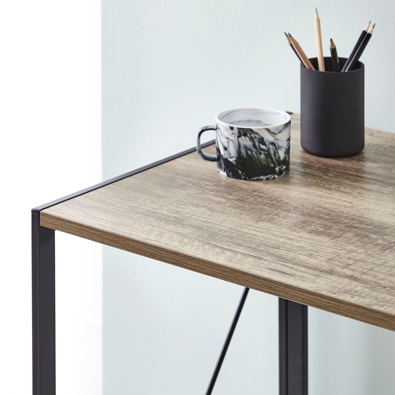 Black/Brown - House of Home - Multifunction Folding Desk Portable Compact - 4