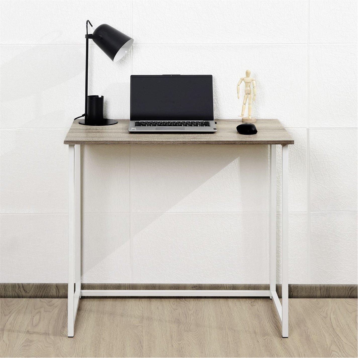 White - House of Home - Folding Computer Desk - 4