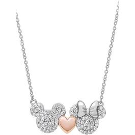 Disney Disney Mickey & Minnie Two Tone/CZ Sterling silver