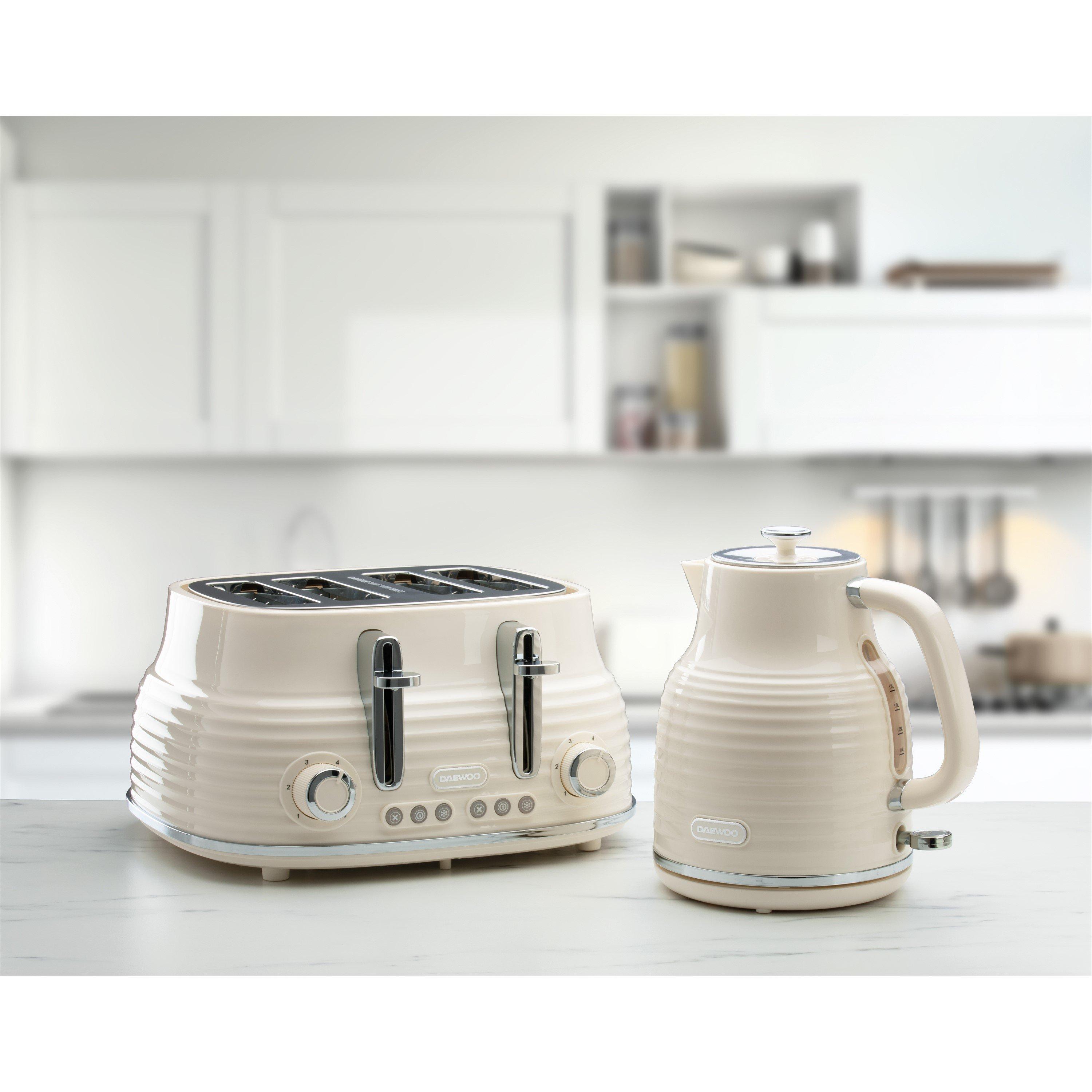 Cream - Daewoo Electricals - SIENNA 1.7L 3KW JUG KETTLE CREAM - 5