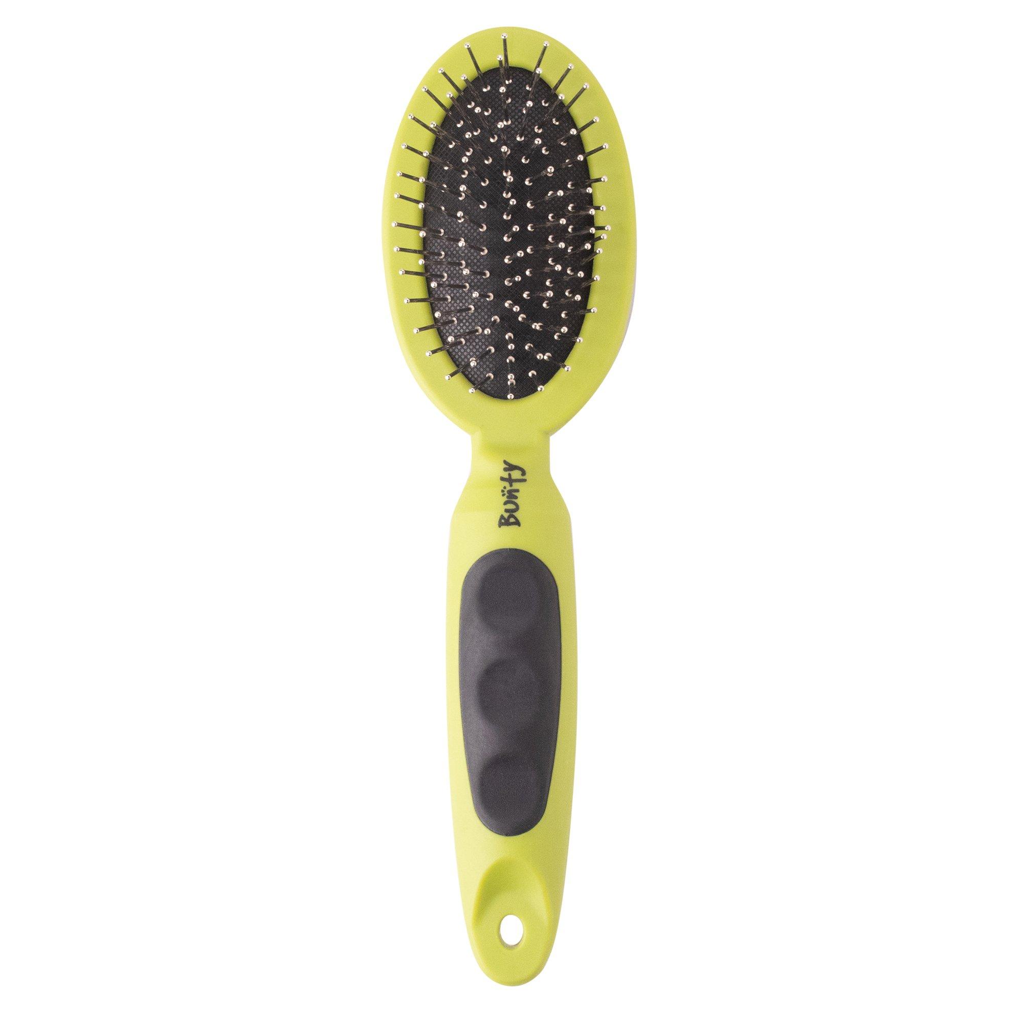 Green - Bunty - Bunty Pin & Bristle Dog Cat Pet Grooming Brush - 3