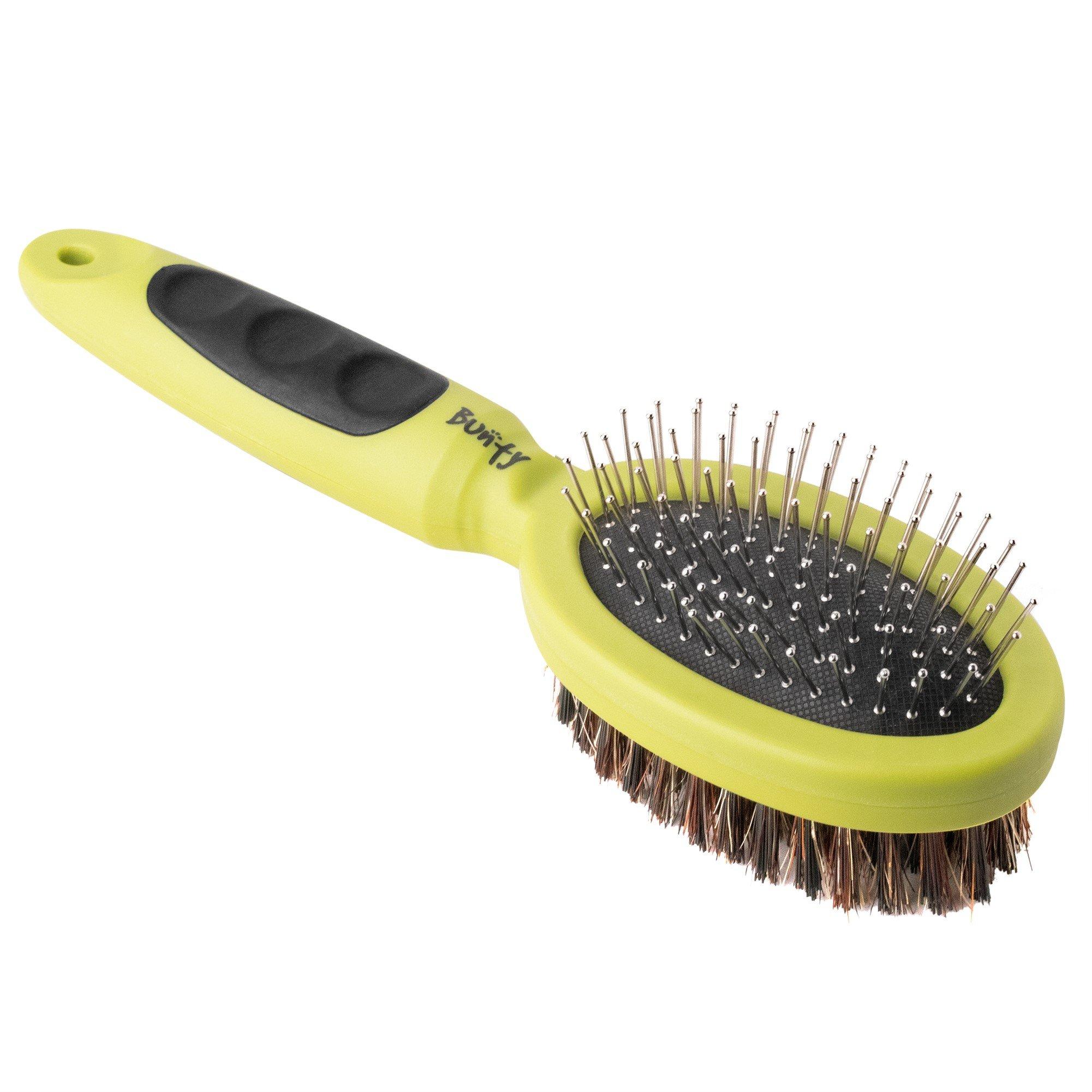 Green - Bunty - Bunty Pin & Bristle Dog Cat Pet Grooming Brush - 7