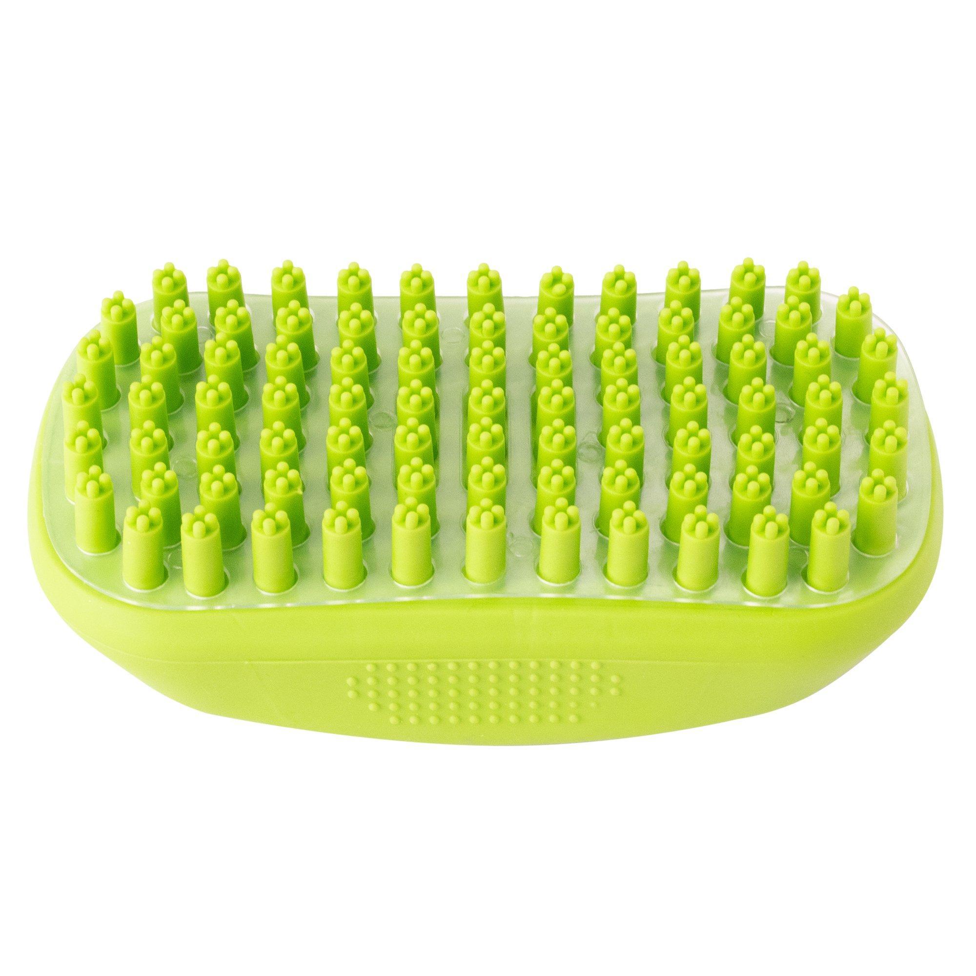 Green - Bunty - Bunty Dog Pet Massage Bath Brush Grooming Cleaning - 3