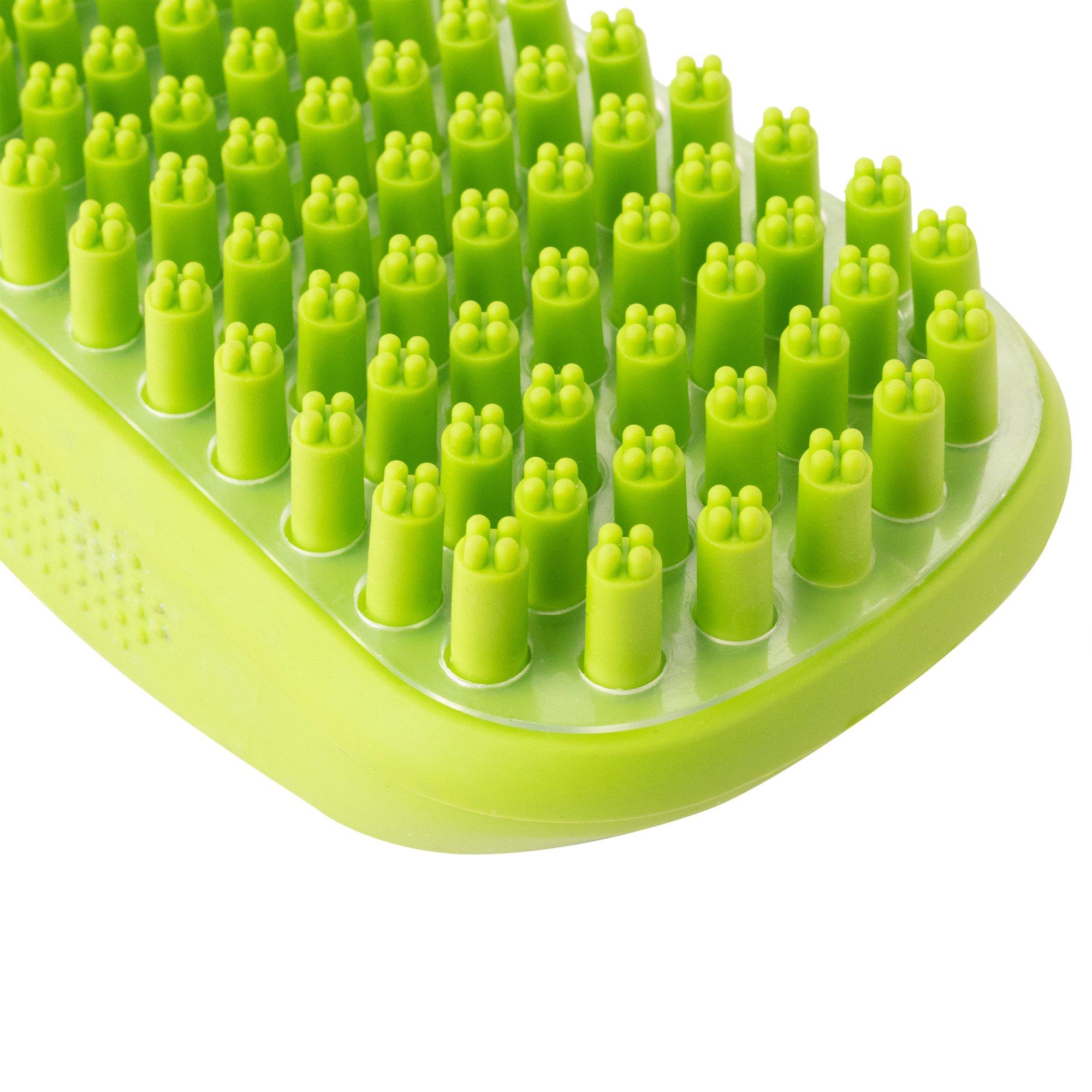 Green - Bunty - Bunty Dog Pet Massage Bath Brush Grooming Cleaning - 5
