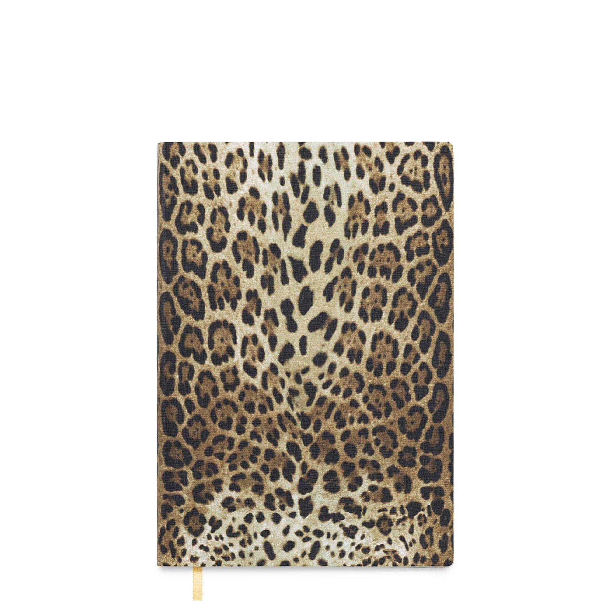 Dolce And Gabbana Casa  Brown Dolceandgabbanacasa Leopard Notebook - Medium