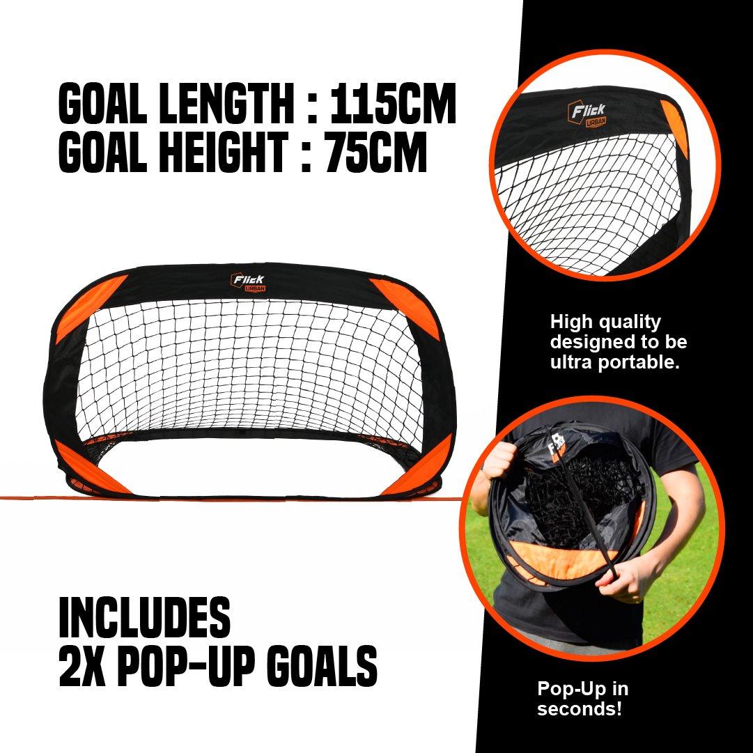 Orange/Black - Flick - Urban Pitch Pack - 8