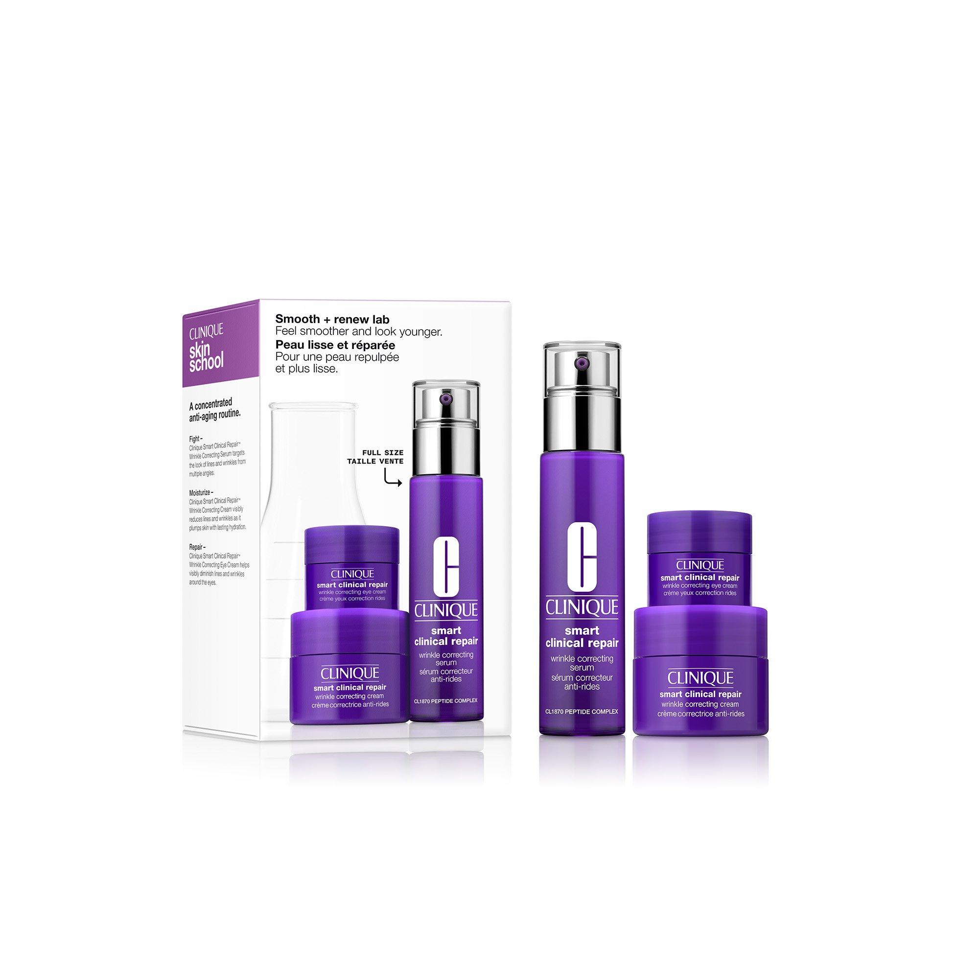 None - Clinique - Skin School Supplies: Smooth + Renew Lab Serum Skincare Set - 1
