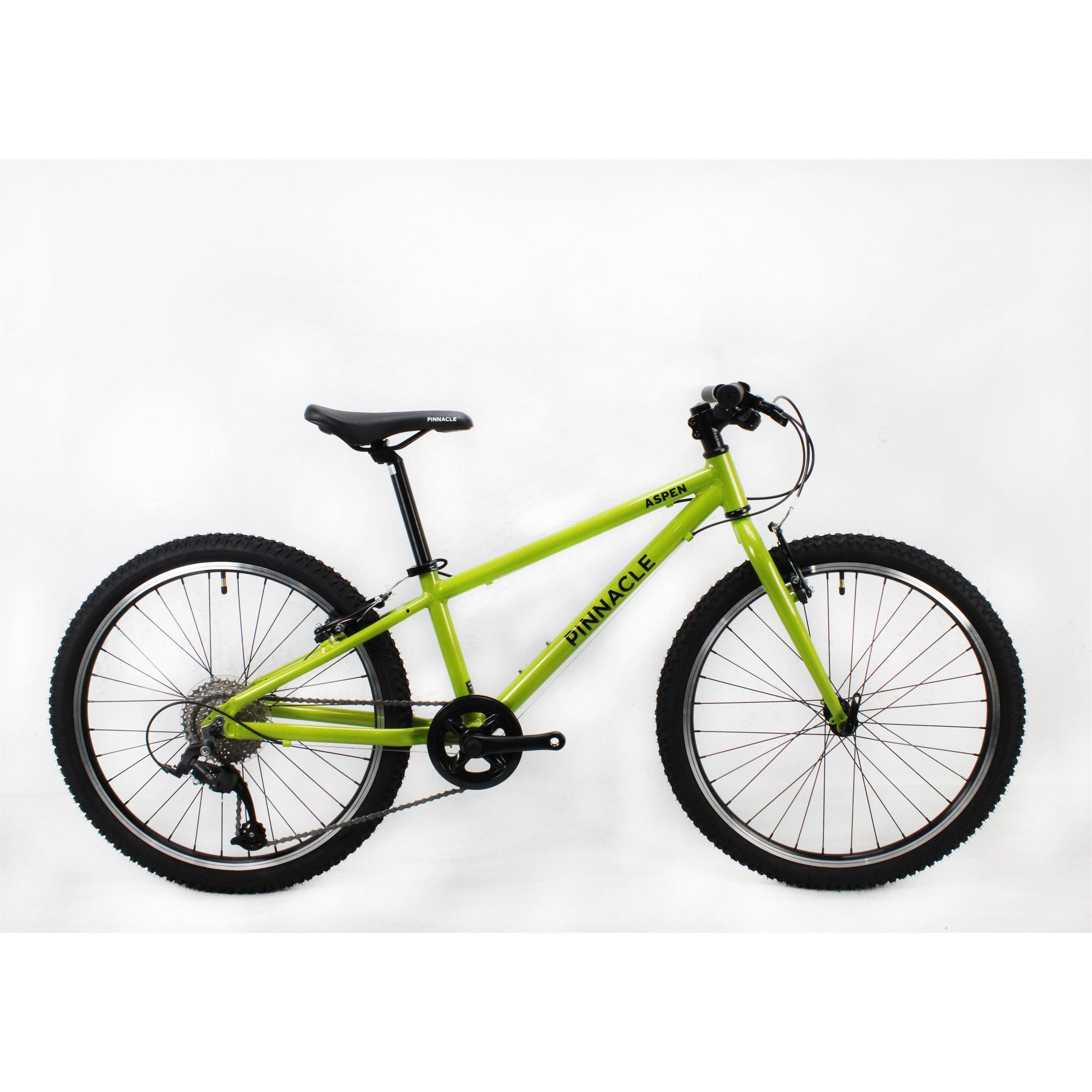 Pinnacle Girls Aspen 24 Inch Kids Bike - Green (Ukb)