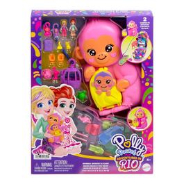 Polly Pocket GAME Polly Pocket Momma Monkey And Baby Playset