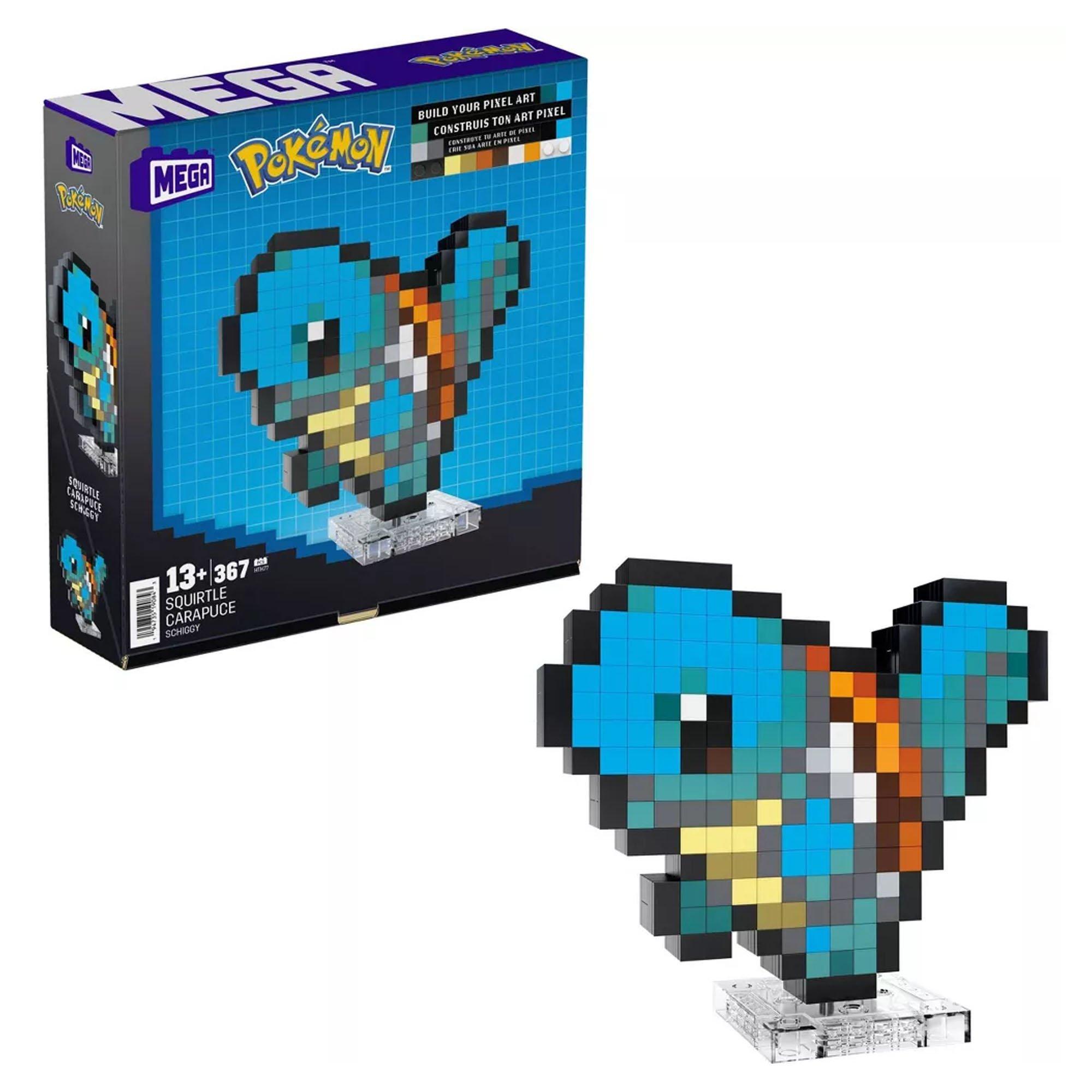 None - Pokemon - Mega Construx  Pokémon Squirtle Pixel Art - 1