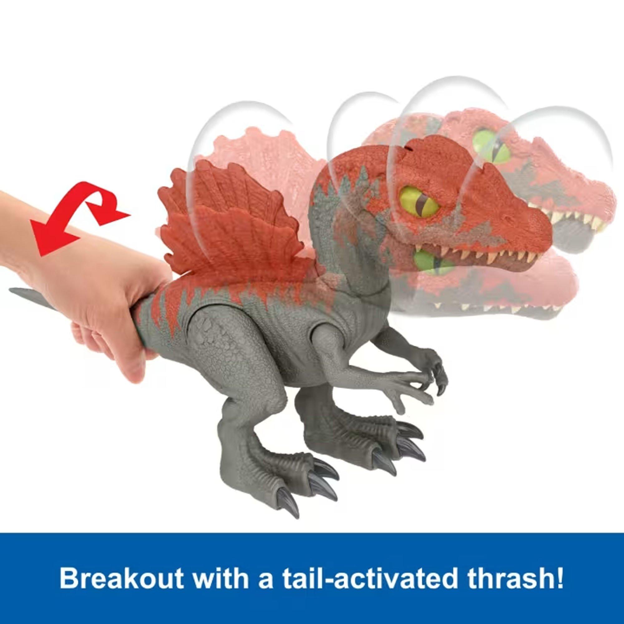 None - Jurassic Park - Jurassic World Spinosaurus Cage Crasher Action Figure Playset - 4