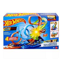 Hot Wheels GAME Hot Wheels Action 4 Loop Crash Out Track Set