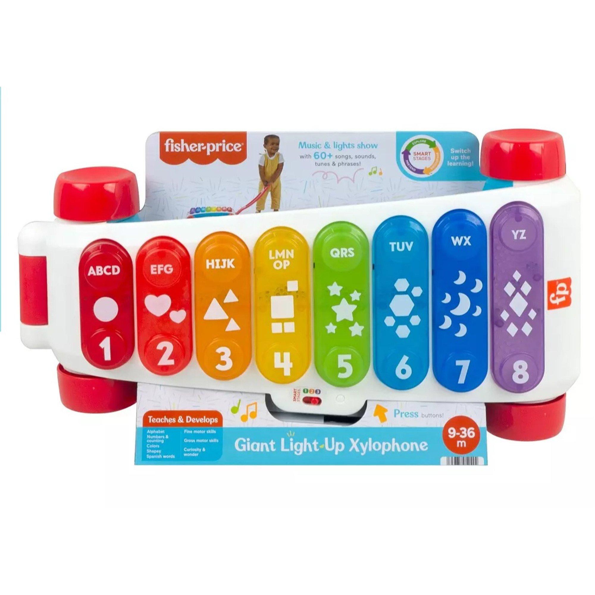 None - Fisher Price - Fisher-Price Giant Light-Up Xylophone Pretend Musical Instrument - 1