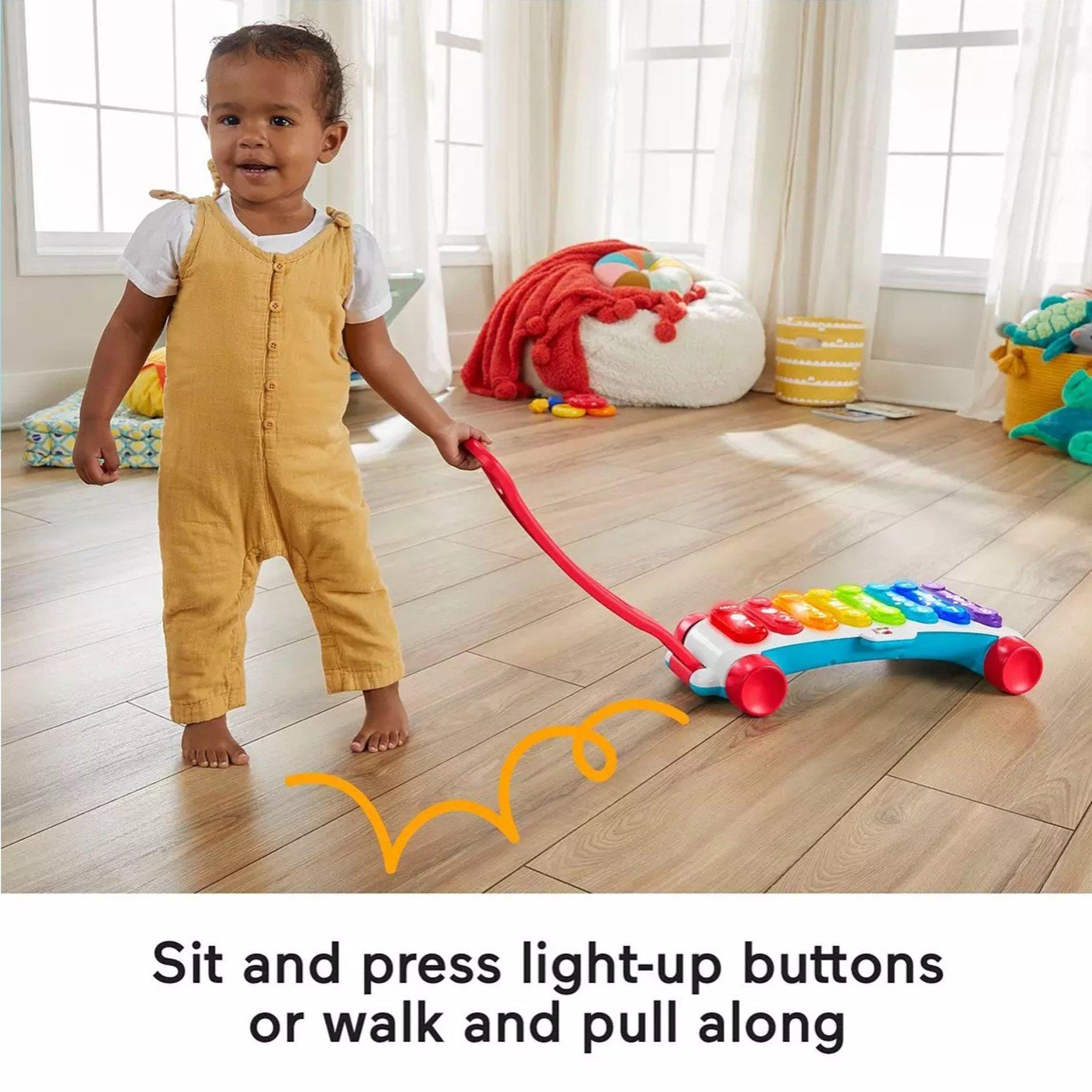None - Fisher Price - Fisher-Price Giant Light-Up Xylophone Pretend Musical Instrument - 3