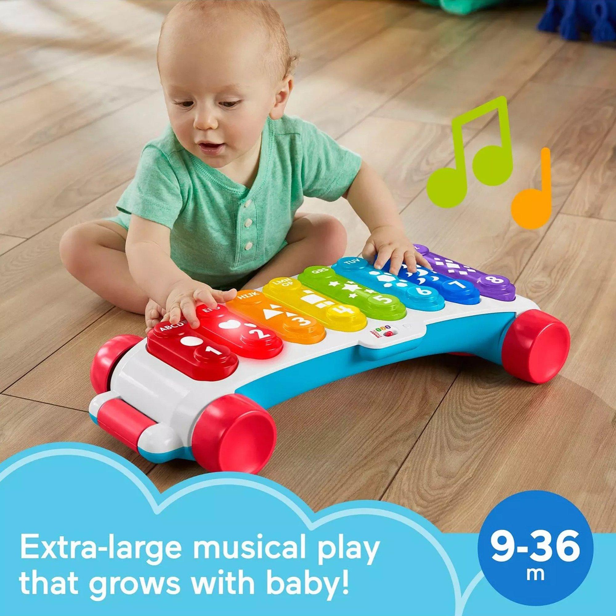 None - Fisher Price - Fisher-Price Giant Light-Up Xylophone Pretend Musical Instrument - 5