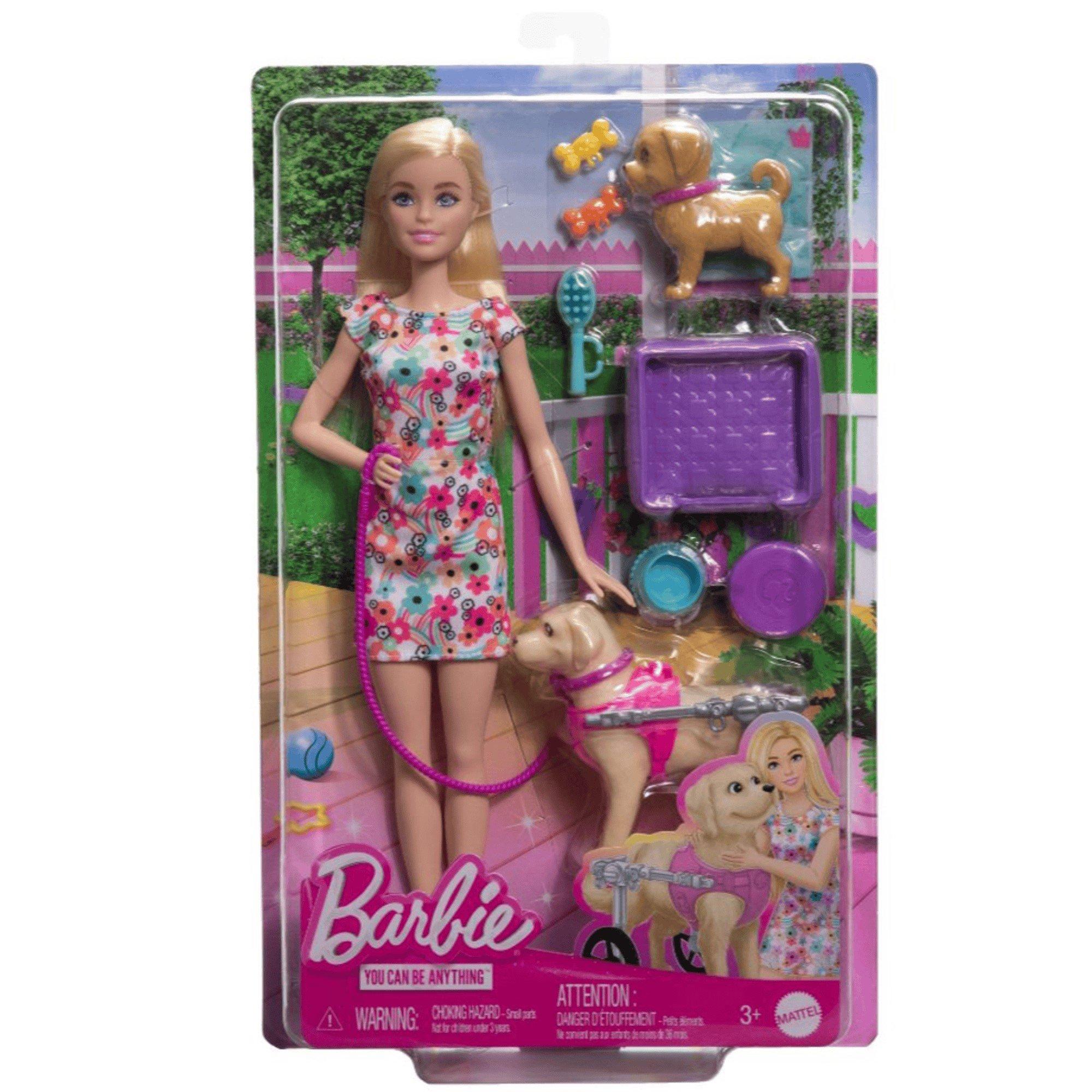 None - Barbie - Walk and Wheel Playset - 1
