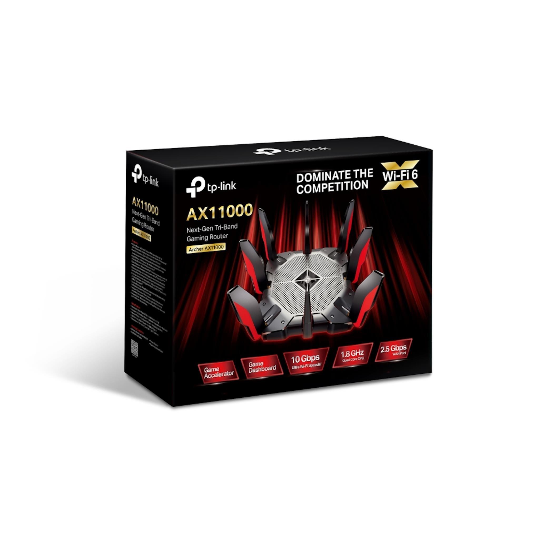 Noir / Rouge - TP-Link - Tri-Band WiFi Gaming Routers - 4